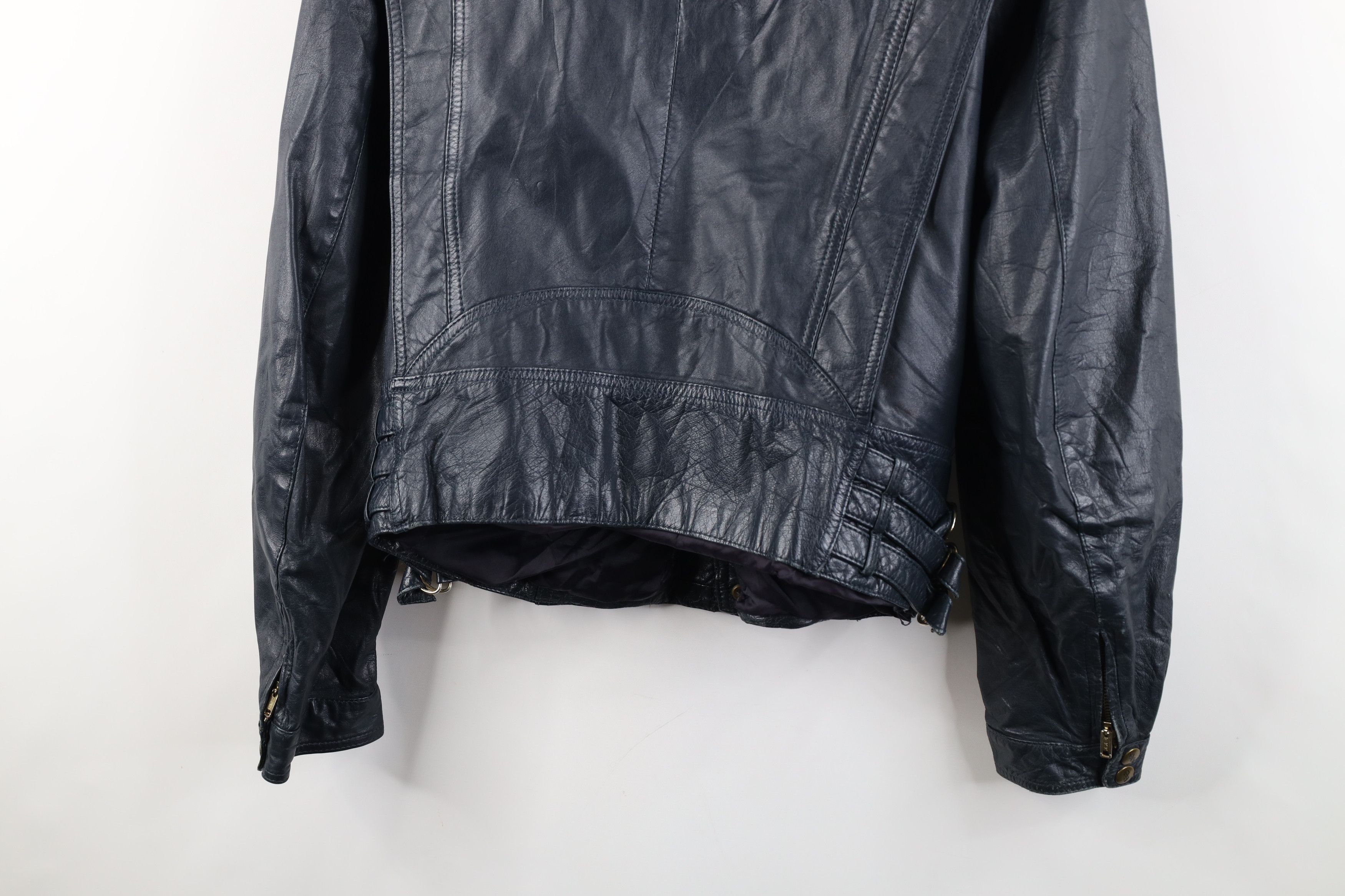 Vintage Vintage 80s 90s Streetwear Leather Buckle Strap Jacket Size M / US 6-8 / IT 42-44 - 17 Thumbnail