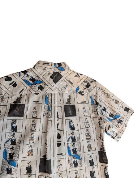 Number (N)ine NUMBER (N)INE SS02 MODERN AGE COMIC STRIP SHIRT Size US L / EU 52-54 / 3 - 7 Thumbnail