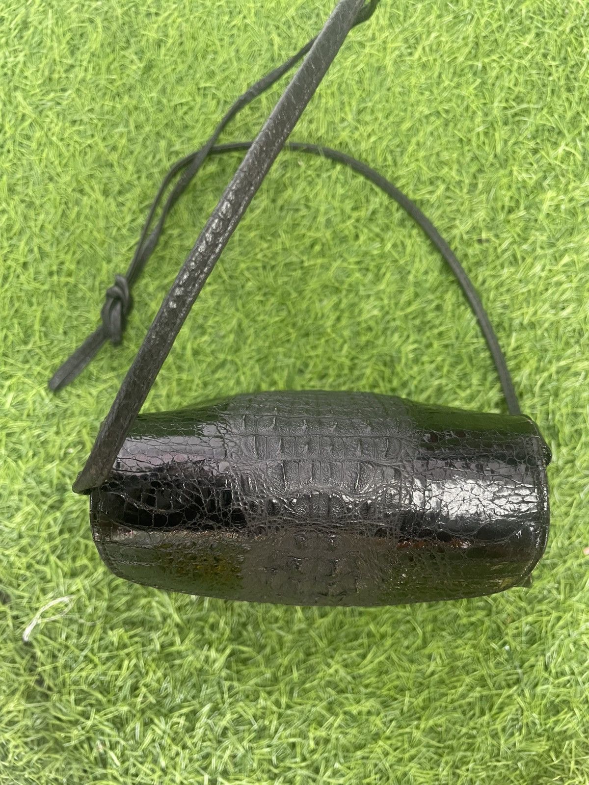Leather Authentic Vintage CROCODILES leather shoulder Bag Size ONE SIZE - 3 Thumbnail