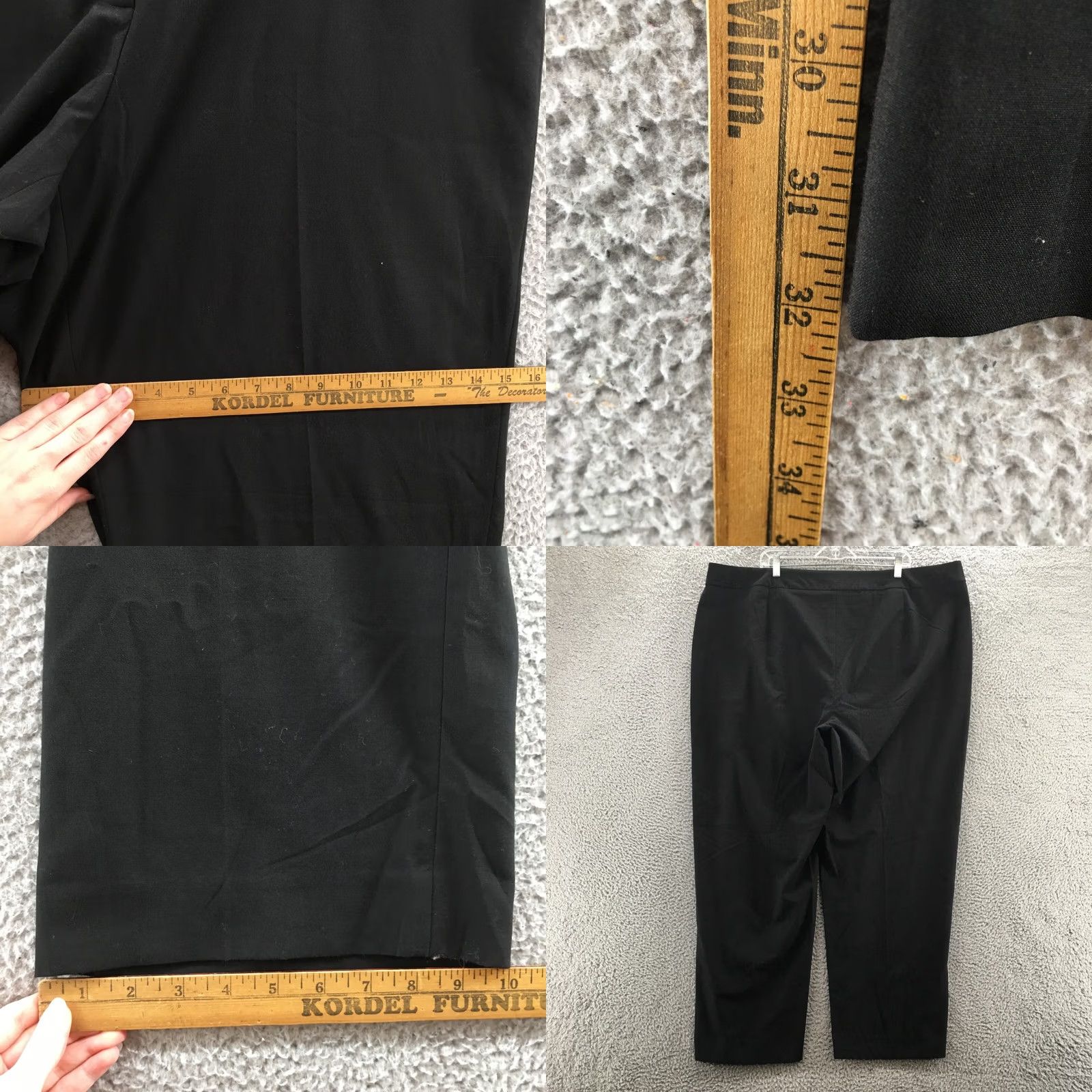 Calvin Klein Calvin Klein Chino Pants Womens 24W Black High Rise Flat Front Casual Slim Straight Leg Mens Womens Girls Boys? Size 42" / US 20 - 8 Thumbnail