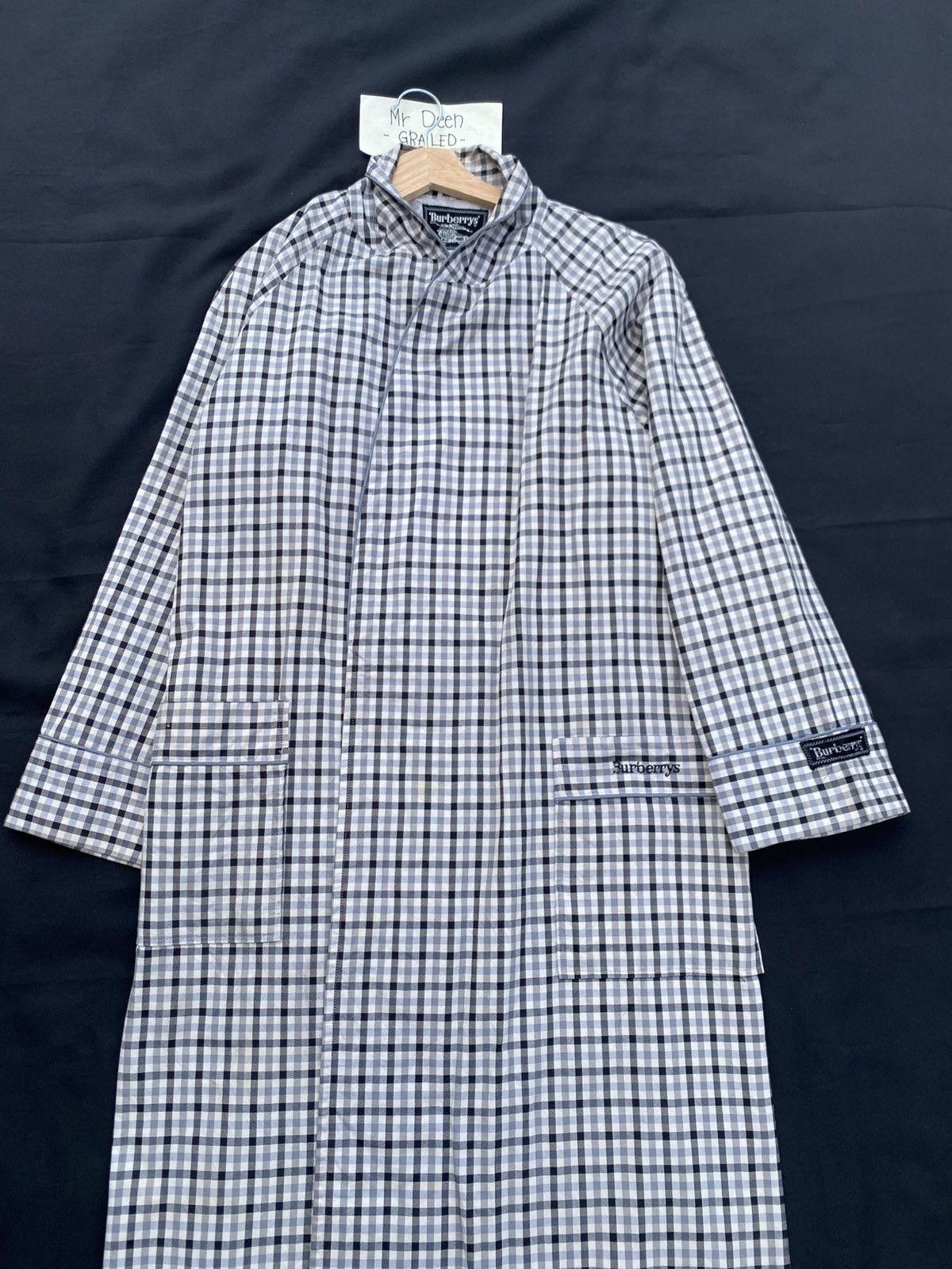 Burberry Vintage Burberry Checkered Long Coat Size US L / EU 52-54 / 3 - 5 Thumbnail
