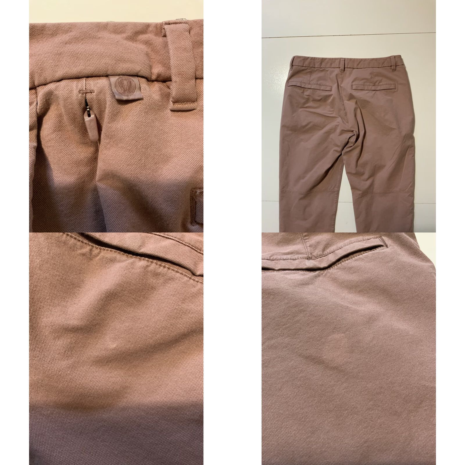 Lululemon 28 Lululemon Commission Mauve Earth Clay Dye Slim Fit Tapered Pants Sz. 32 Size US 32 / EU 48 - 9 Thumbnail