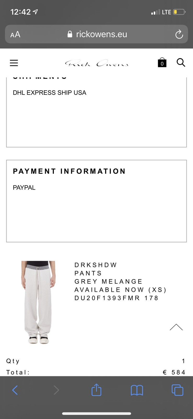 Rick Owens FW/20 Inside out DRKSHDW Wide Leg Sweatpants Size US 30 / EU 46 - 10 Thumbnail