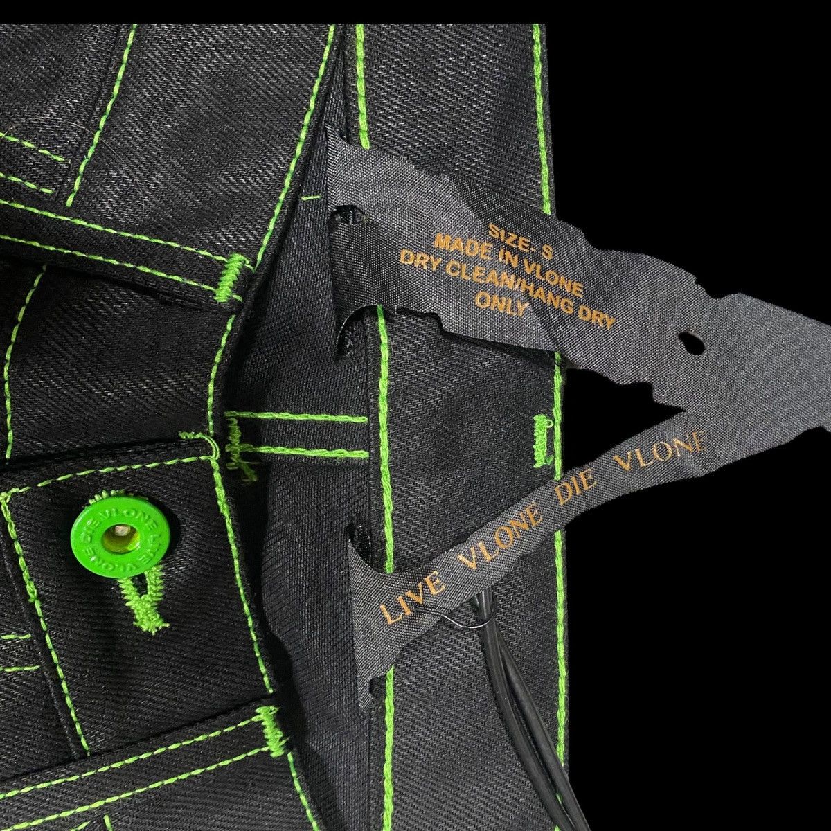Vlone Vlone Old English Denim Jeans (Small) Size US 30 / EU 46 - 4 Thumbnail