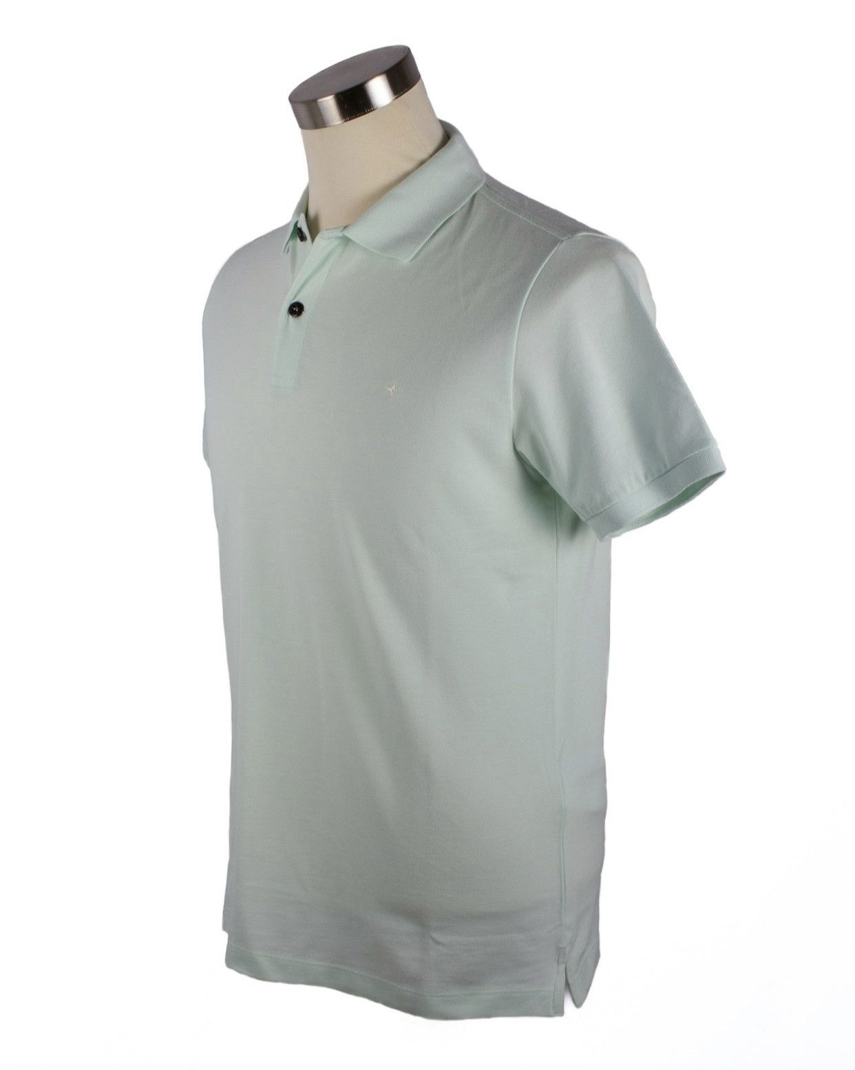 Stone Island STONE ISLAND SAGE BLUE COTTON LOGO EMBROIDERY POLO SHIRT Size US M / EU 48-50 / 2 - 2 Thumbnail