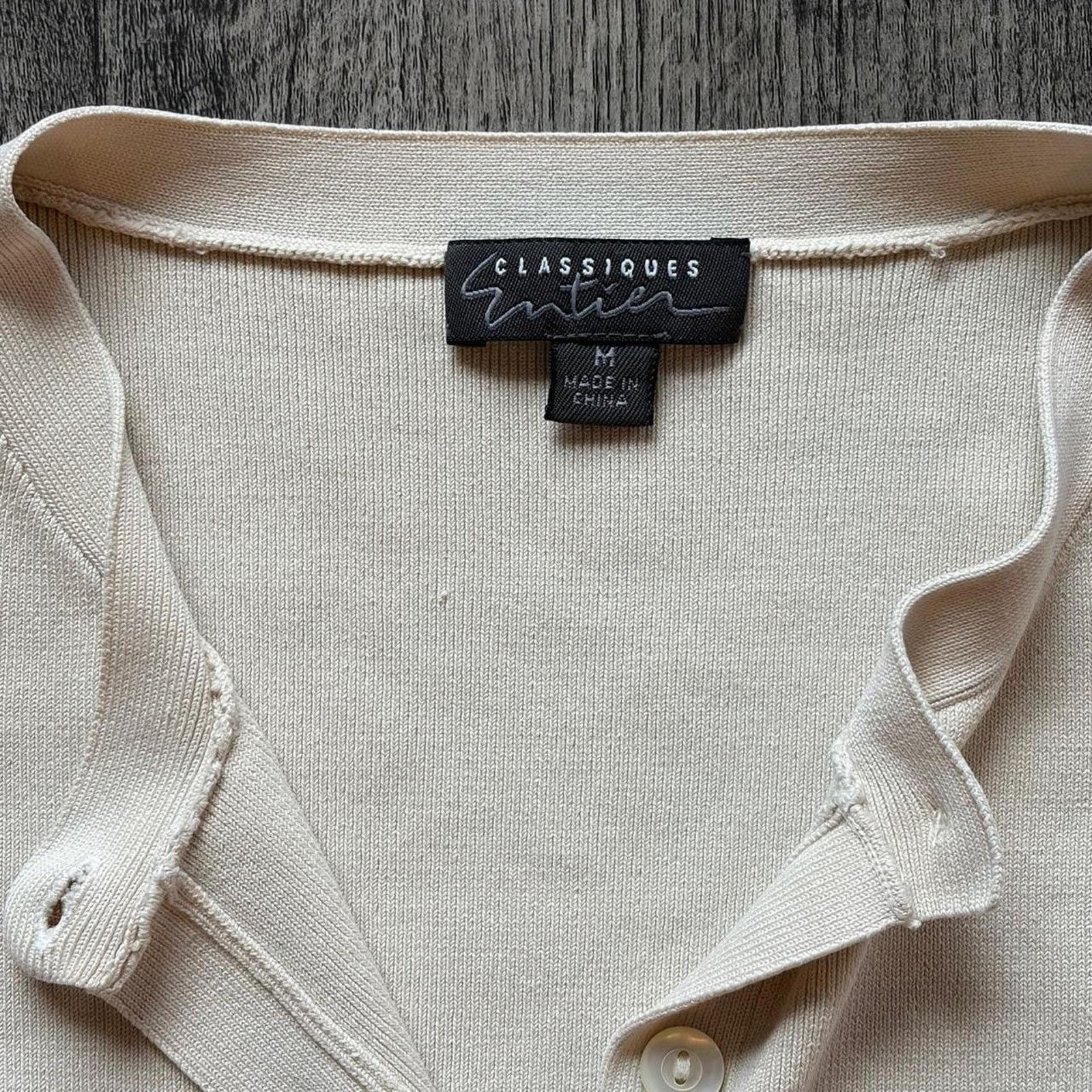 Other Classiques Entier Beige Cardigan - Size M Size M / US 6-8 / IT 42-44 - 2 Thumbnail