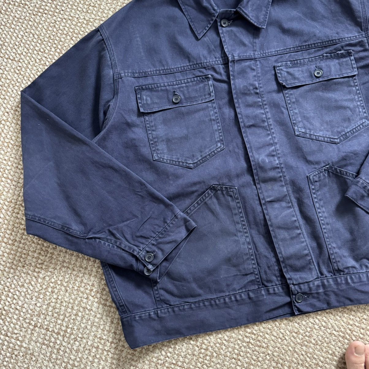 Le Laboureur Vintage washed vintage French works boxy fit jacket Size US XL / EU 56 / 4 - 4 Thumbnail