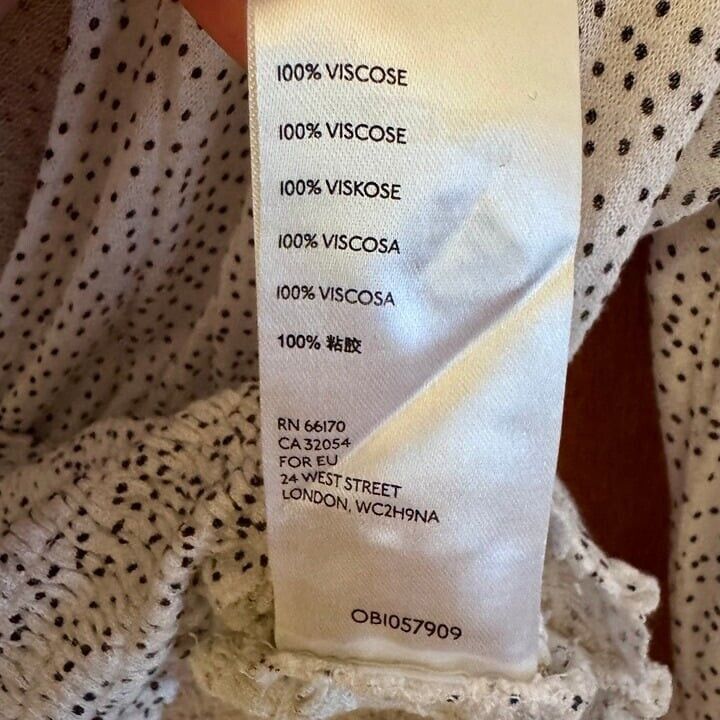 Urban Outfitters Urban Outfitters Women's White Black Polka Dot Wrap Crop To Size M / US 6-8 / IT 42-44 - 5 Thumbnail