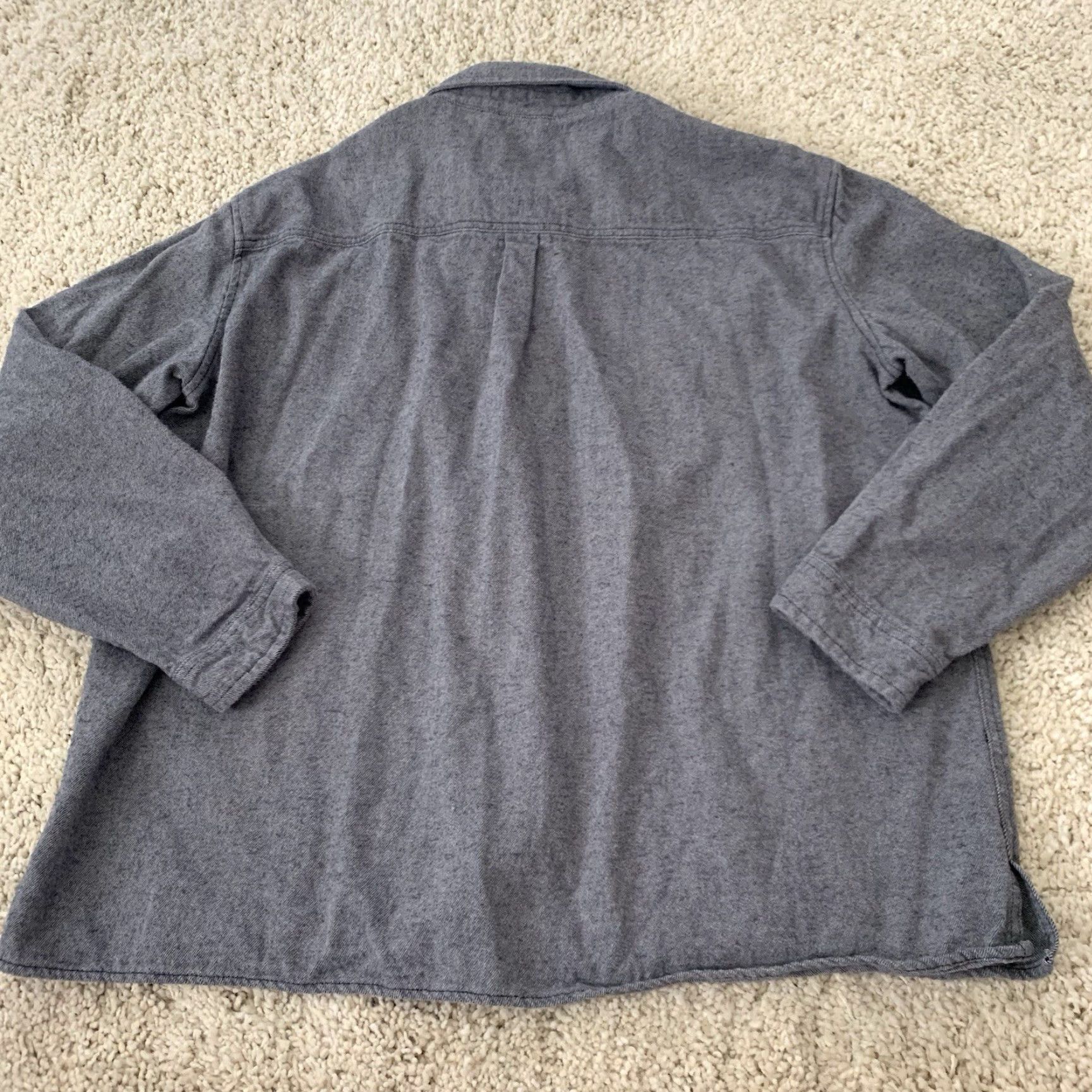 Ben Sherman Ben Sherman Shacket Men 2XL Shirt Jacket Gray Pockets Heavyweight Cotton Button Size US XXL / EU 58 / 5 - 5 Thumbnail