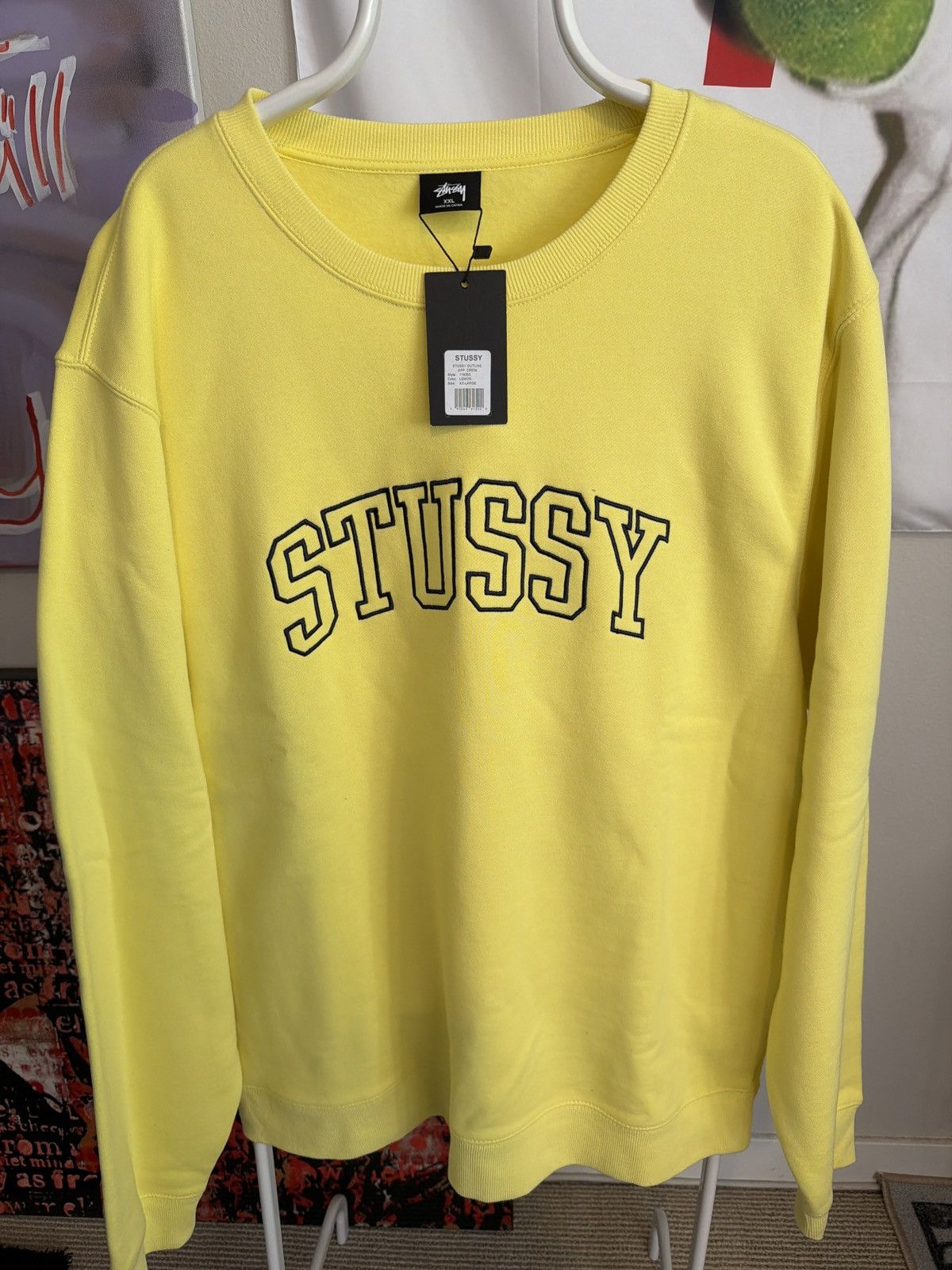 Stussy Stussy Outline Crew Size US XXL / EU 58 / 5 - 1 Thumbnail