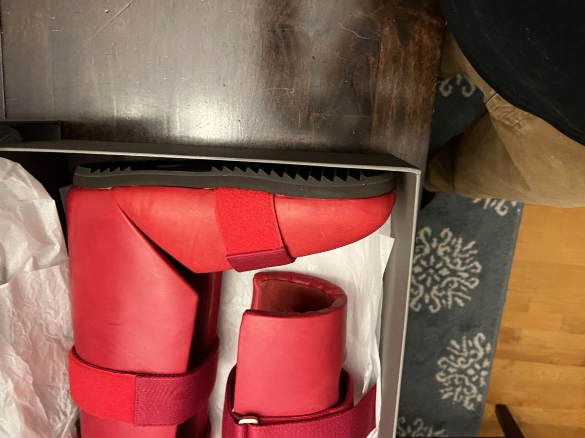 Rick Owens *SAMPLE* Rick Owens Red Leather Splint Sandal Size US 12 / EU 45 - 3 Thumbnail