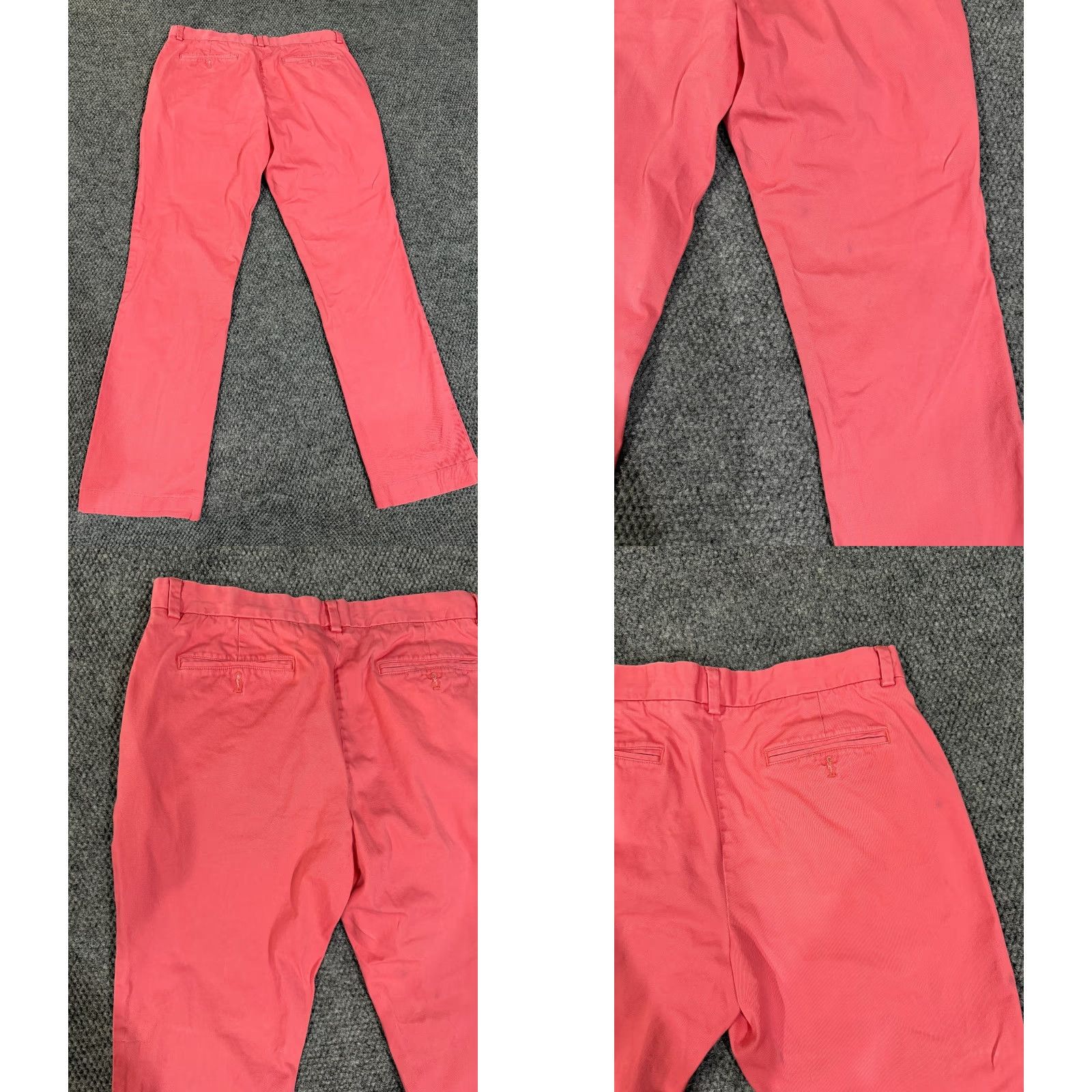 Vineyard Vines Vineyard Vines Pants Mens 34x32 Pink Breaker Chino Casual Preppy Straight Leg Reg 34in Inseam Cotton Spandex Size US 34 / EU 50 - 8 Thumbnail