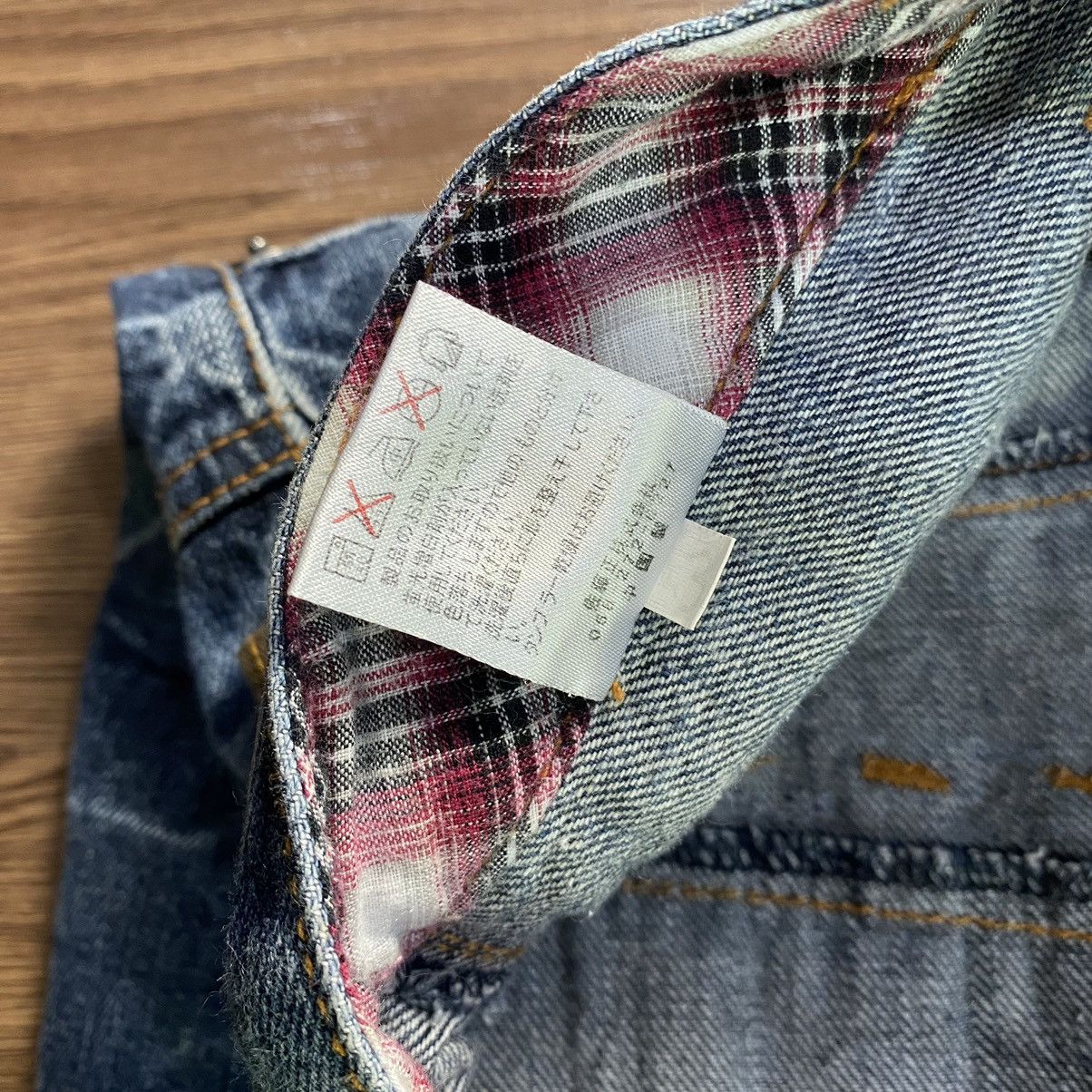 Hysteric Glamour Double Waist Nylaus Thunder Wiskeres Distressed Jeans Size US 30 / EU 46 - 8 Thumbnail