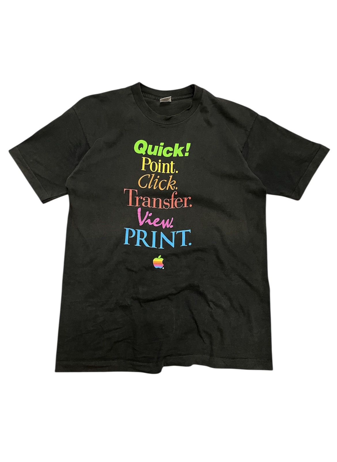 Apple VINTAGE APPLE RAINBOW COLOUR 90s x RARE FINDING Size US L / EU 52-54 / 3 - 1 Thumbnail