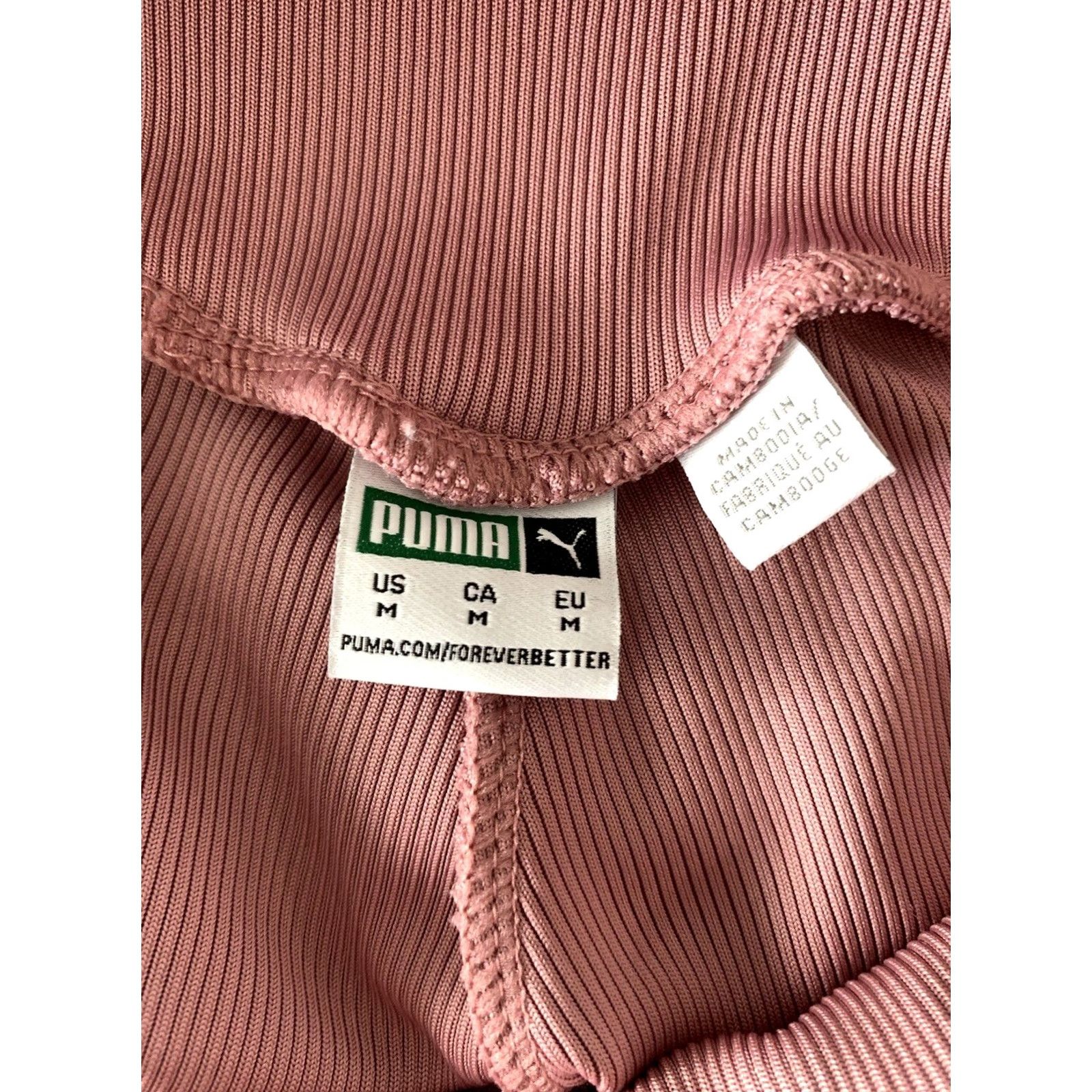 Puma PUMA Womens Medium Pink Yoga Ankle Pants Workout Running Active Logo Performance Pants Size 32" / US 10 / IT 46 - 3 Thumbnail