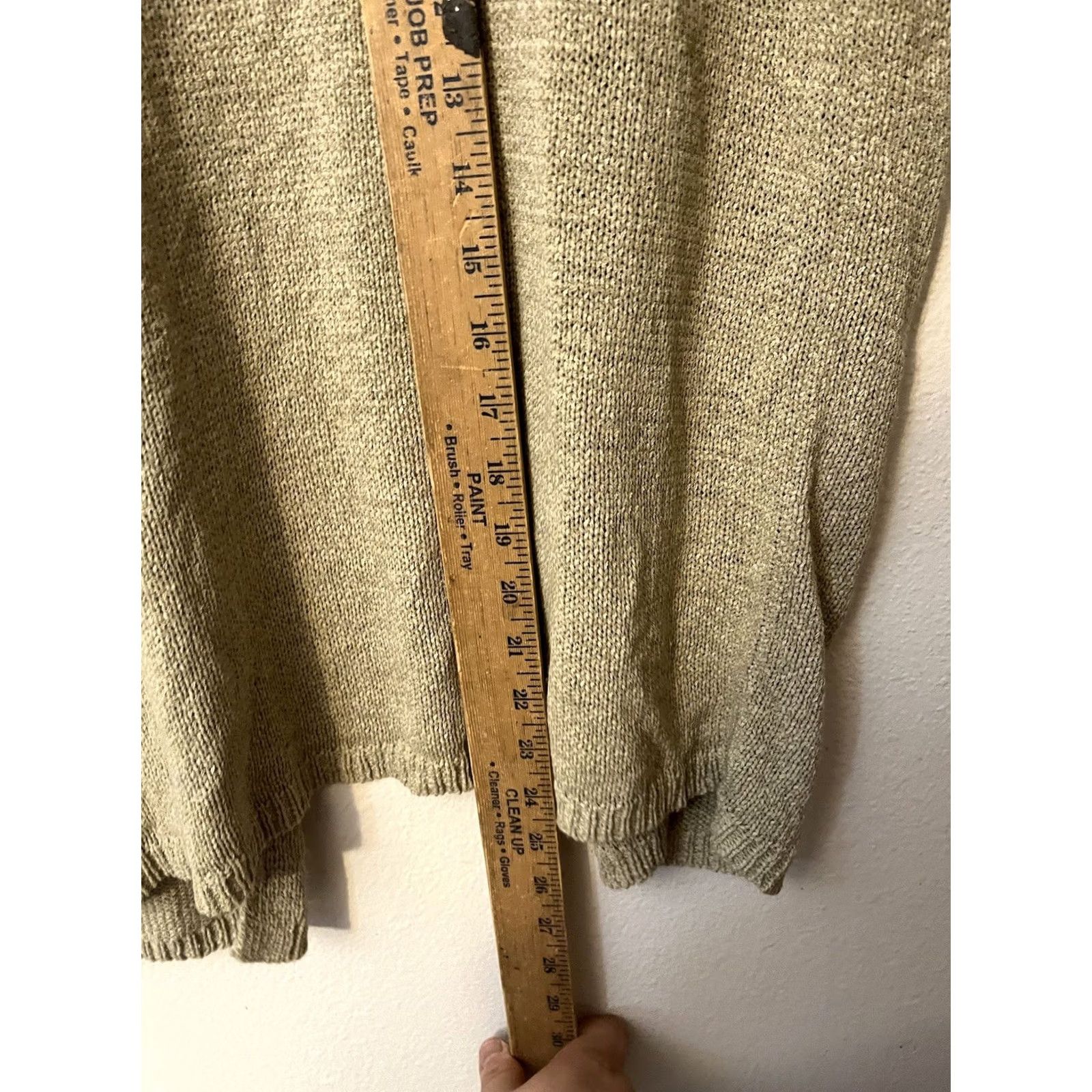 Vintage August Silk Cardigan Sweater XL Beige Open Front Short Sleeve Casual Women’s Size XL / US 12-14 / IT 48-50 - 5 Thumbnail
