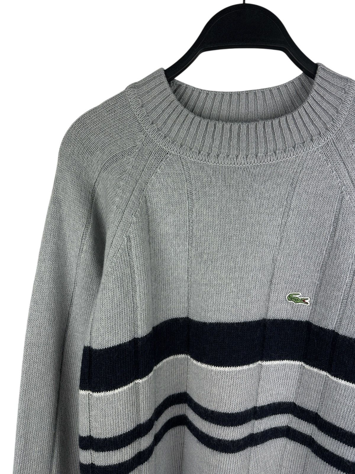 Lacoste Vintage Y2K Lacoste Wool Knit Sweater Striped Men’s Size M Size US M / EU 48-50 / 2 - 2 Thumbnail