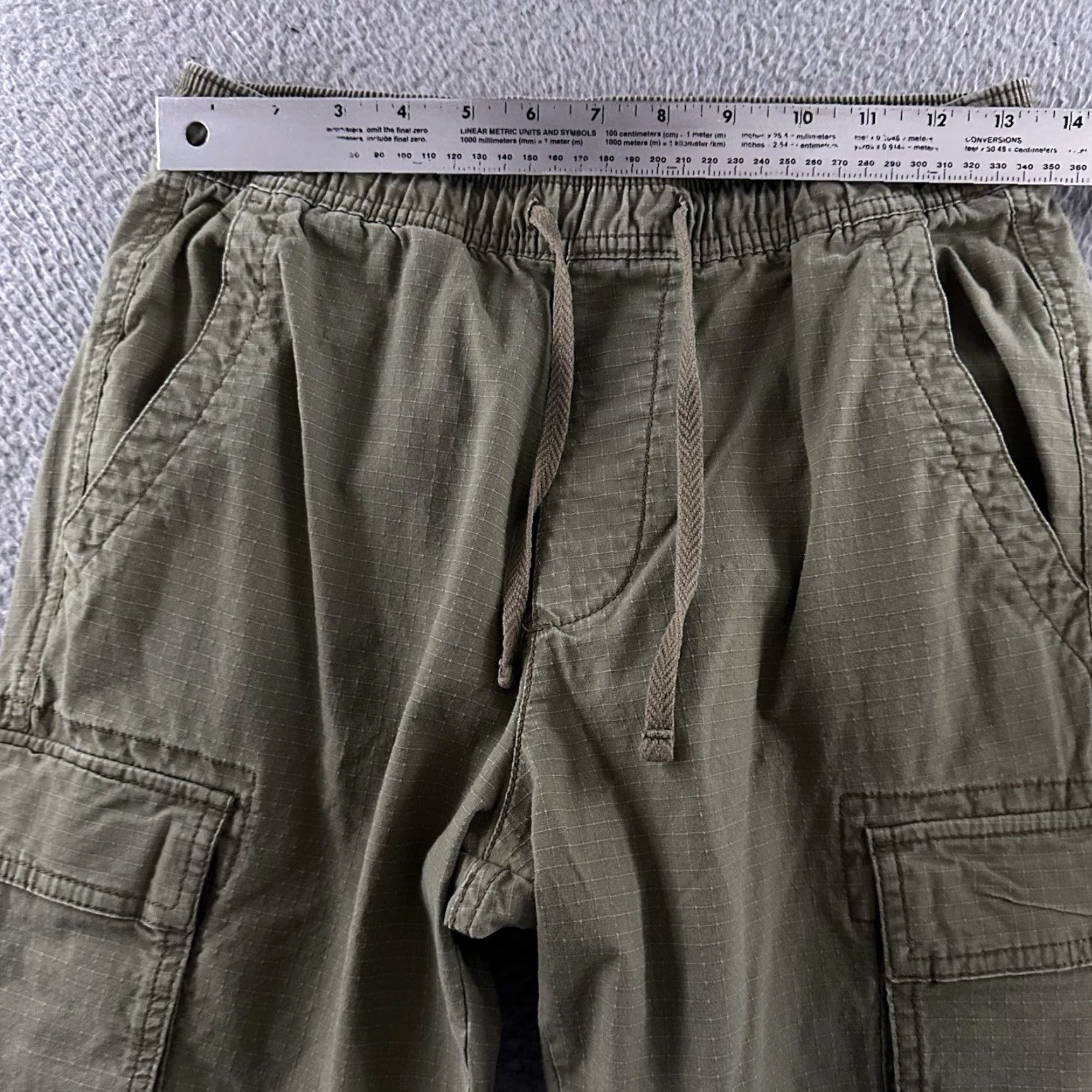 Gap Gap Mens Pants Green Size XS Utility Ripstop Pant Tapered Stretch Cotton Blend Size US 27 - 5 Thumbnail