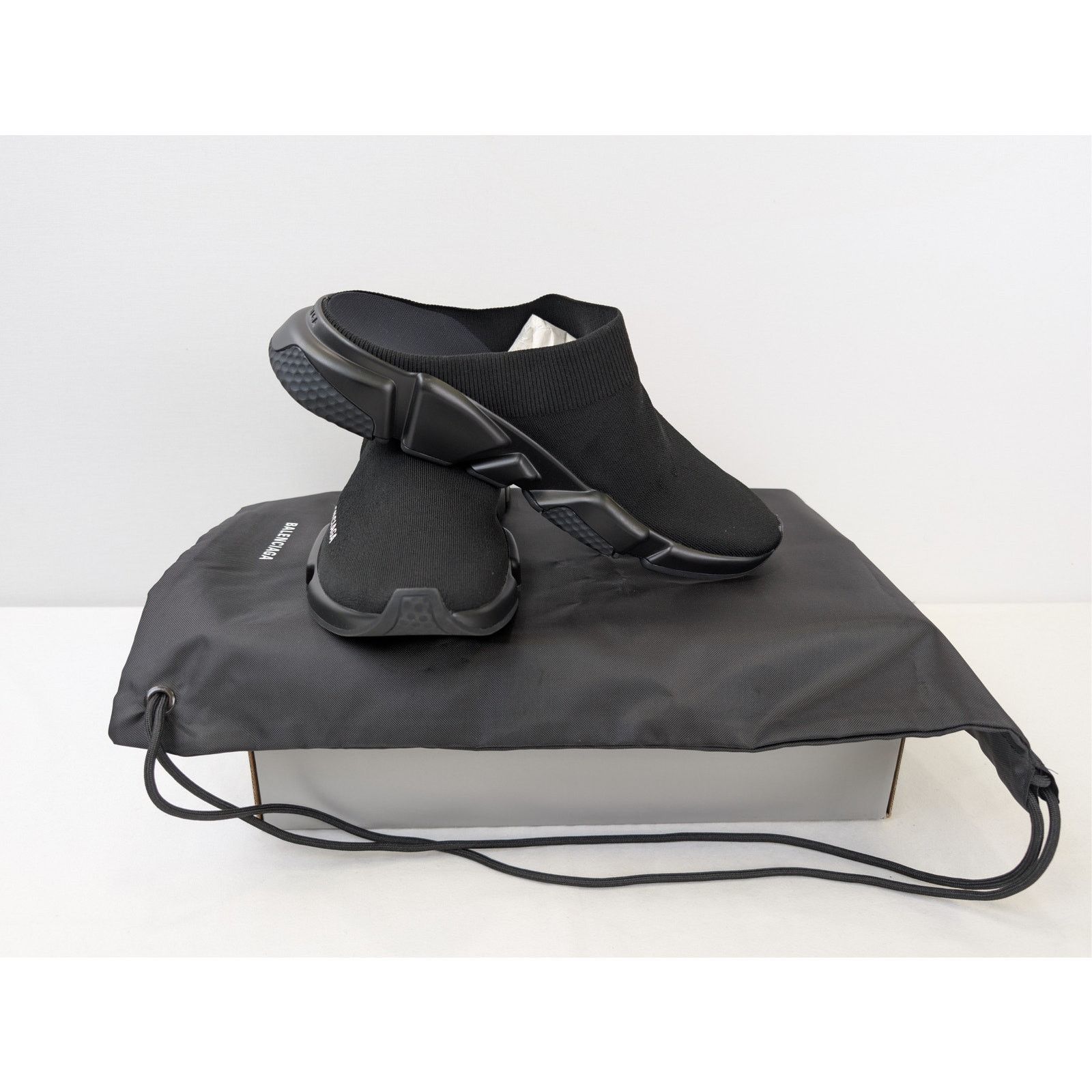 Balenciaga o1rshd1 Q:3 / New Recycled Knit/Sole Speed Mule Slipper Size US 10 / EU 43 - 18 Thumbnail