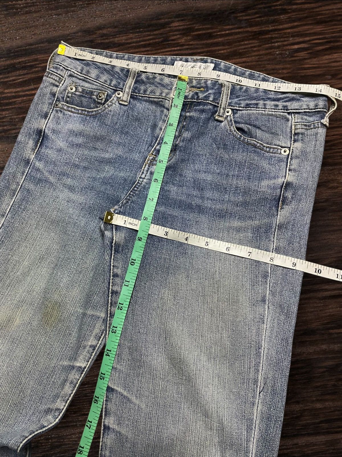 Japanese Brand Vtg Japanese Brand Glacer Light Wash Distressed Flare Jeans Size US 29 - 11 Thumbnail