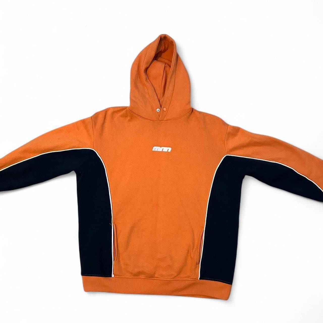Boohoo × Vintage Orange and dark blue hoodie Size US L / EU 52-54 / 3 - 1 Thumbnail