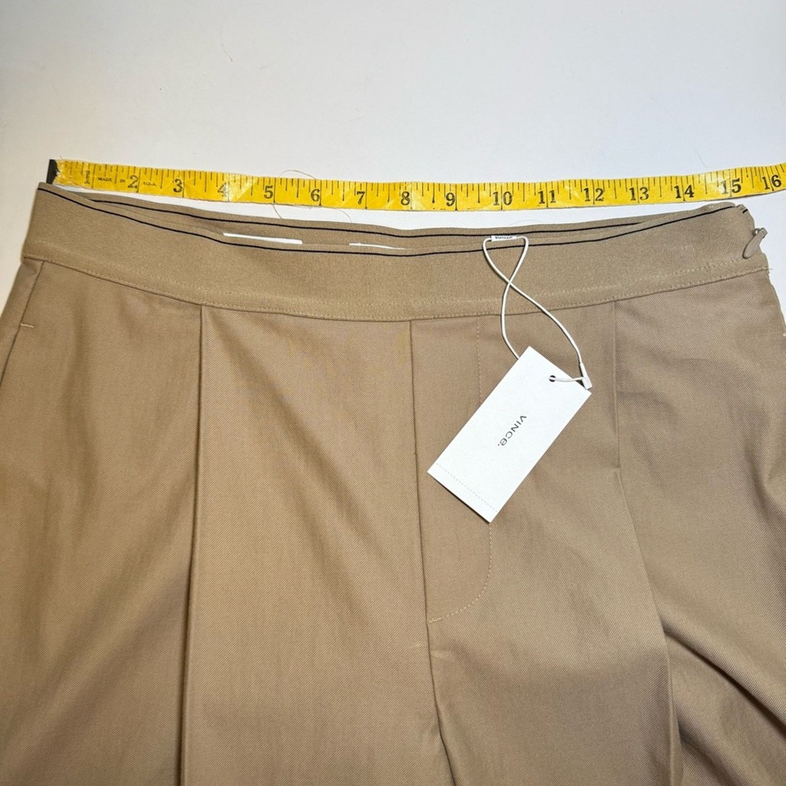 Vince Vince Beige Wide-Leg Trousers Size 30" / US 8 / IT 44 - 8 Thumbnail
