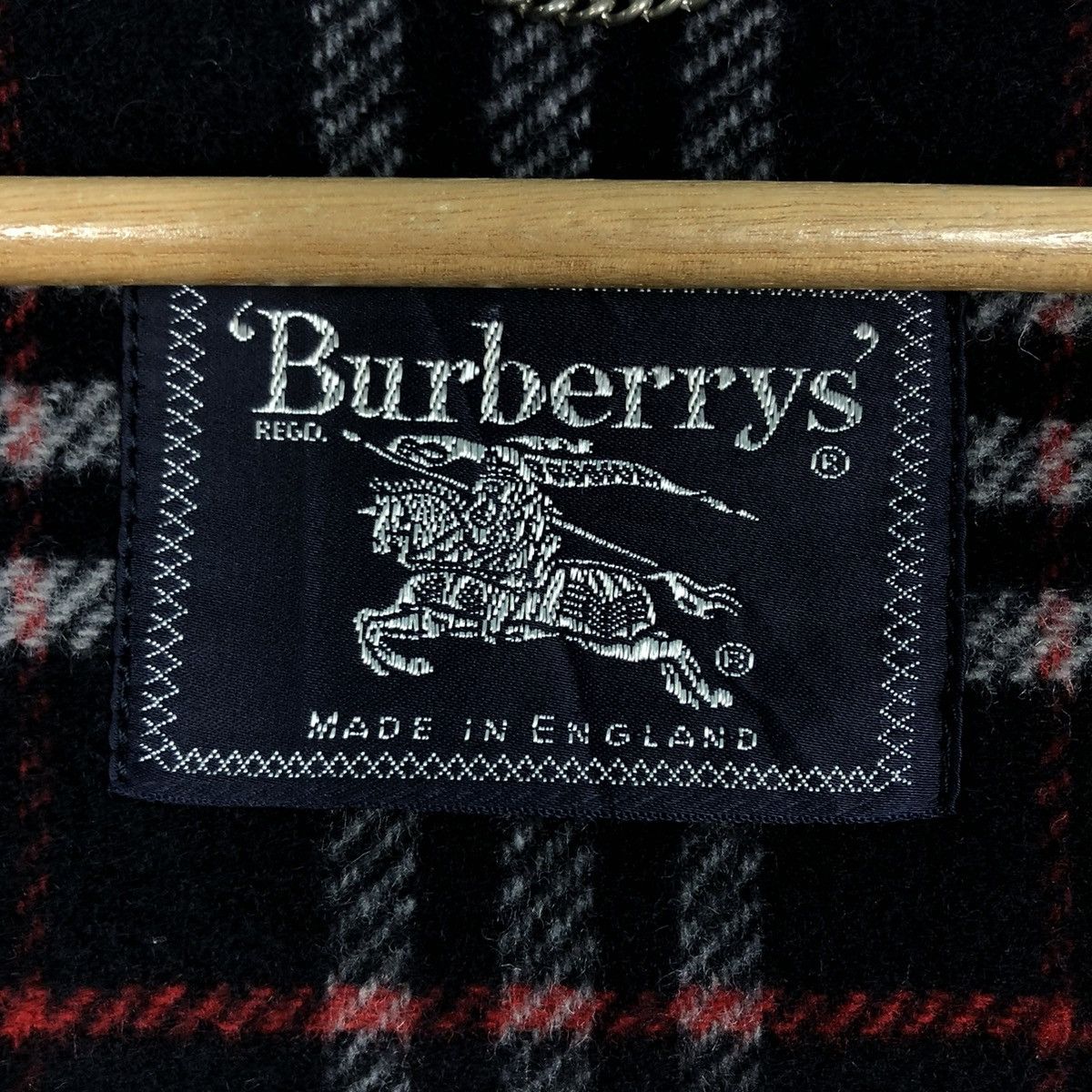 Burberry 🌺VINTAGE BURBERRY MADE IN ENGLAND WOOL DUFFLE LONG JACKET Size US L / EU 52-54 / 3 - 19 Thumbnail