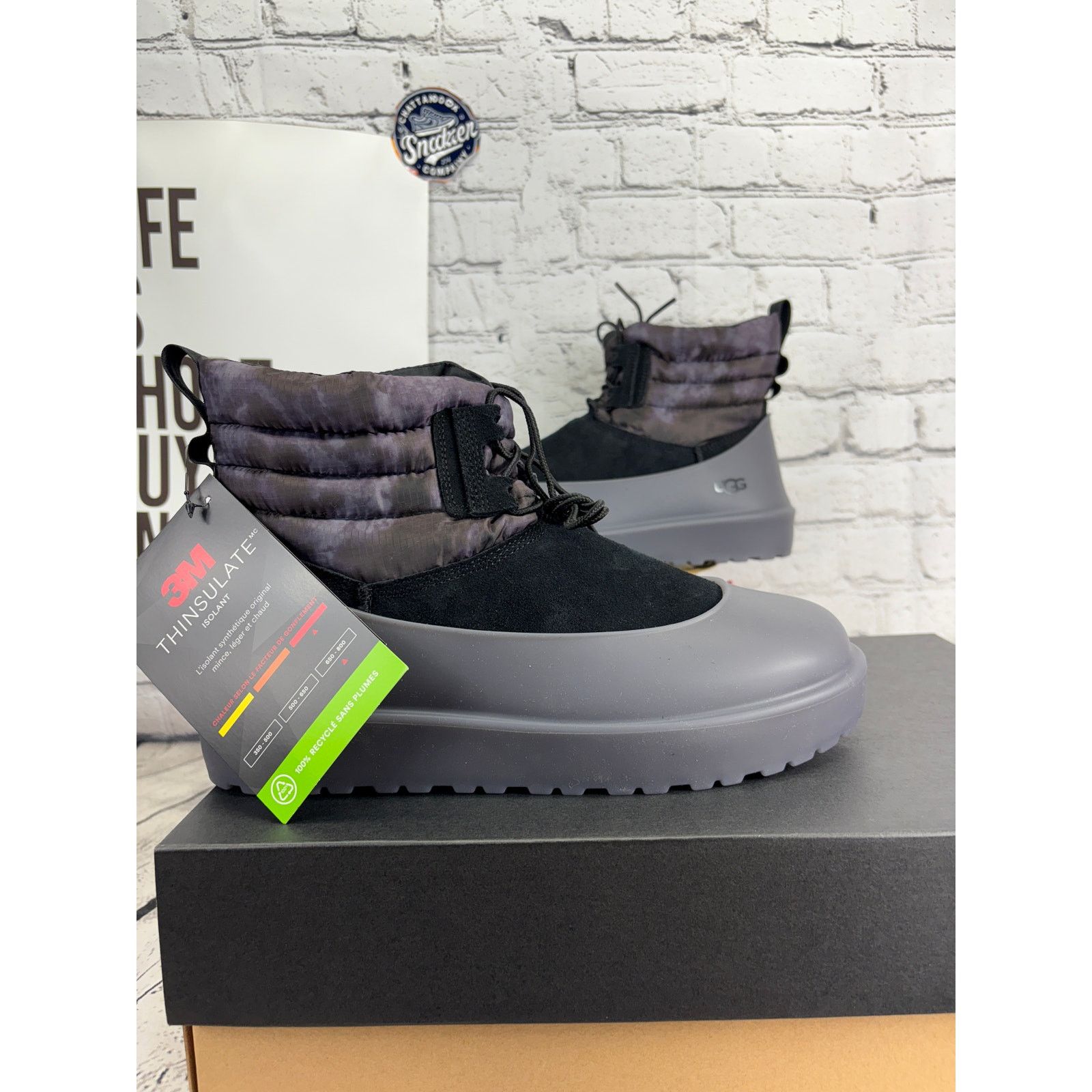 UGG Classic Mini Lace WEA Smokescreen Boots Guard Mens NEW