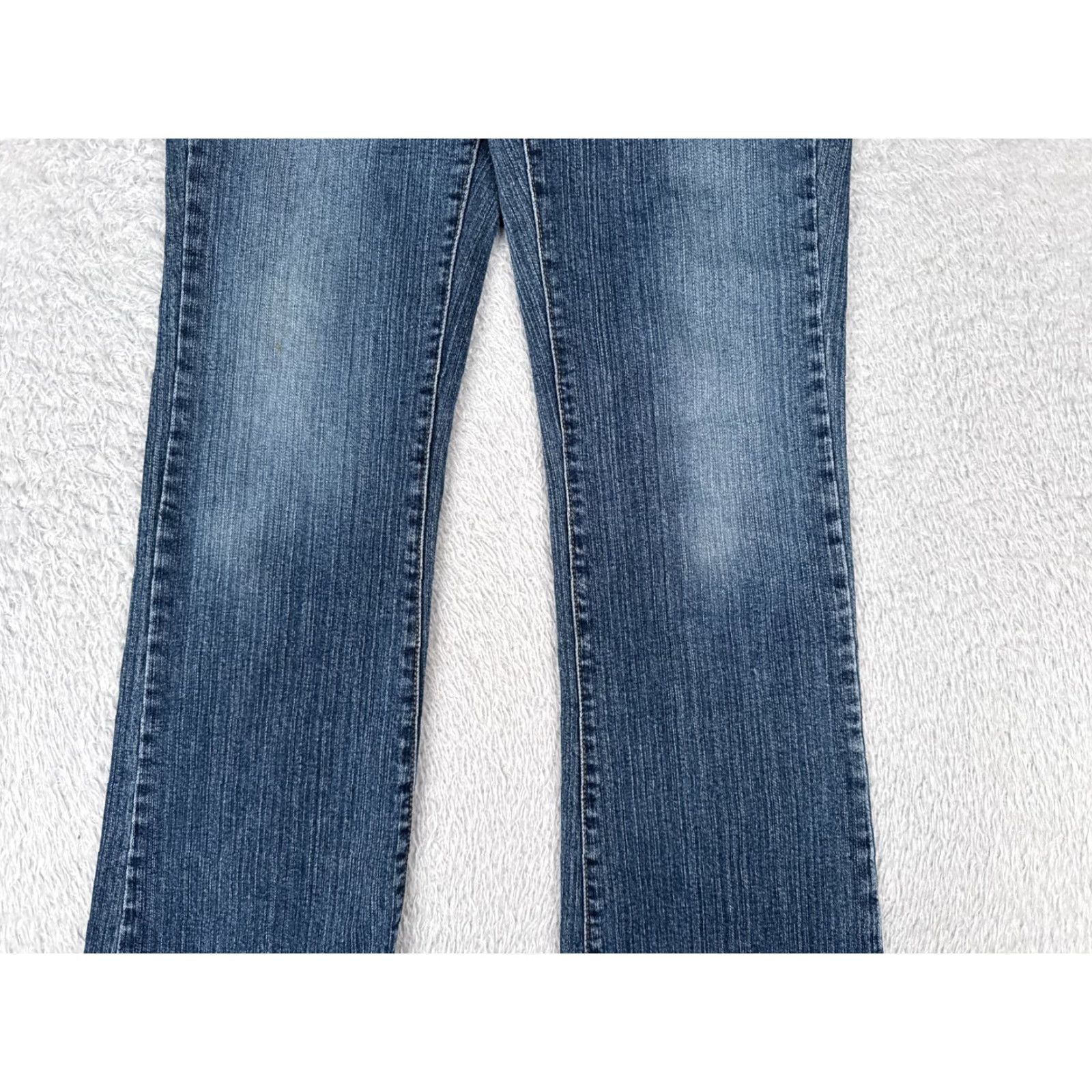 Vintage Zana Di Jeans Junior 9 Blue Denim Cotton Blend Bootcut Flare Low Rise 28x30 Size 30" / US 8 / IT 44 - 3 Thumbnail