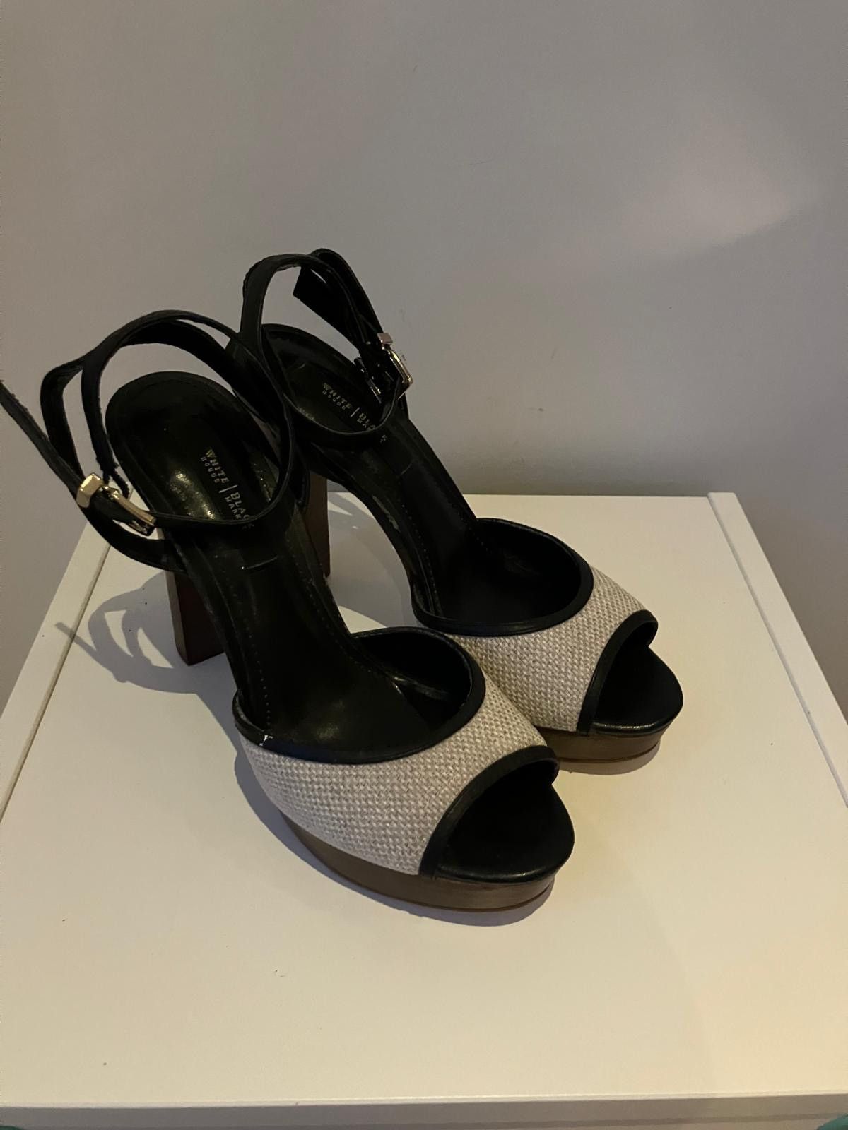 White House Black Market White House Black Market Platform Sandals – Size 7.5 Size US 7.5 / IT 37.5 - 1 Thumbnail