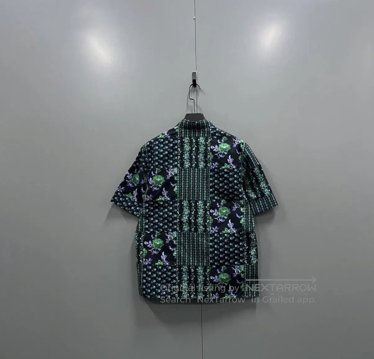 Dior Green Floral Print Short Sleeve Button-Up Shirt. Size US M / EU 48-50 / 2 - 2 Thumbnail