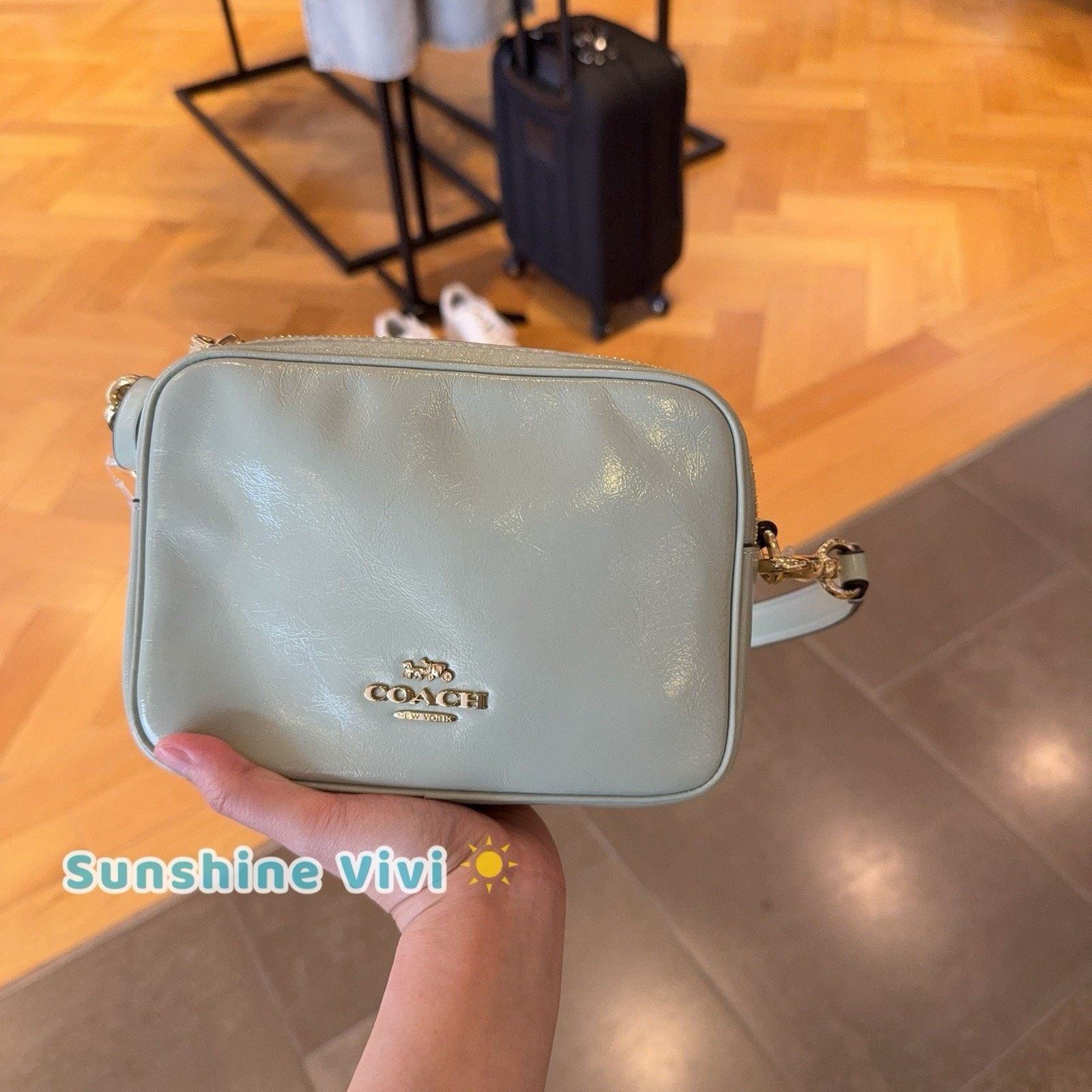 Coach NWT Coach Mini Carey Crossbody Bag CEK70 leather Pistachio Size ONE SIZE - 1 Thumbnail