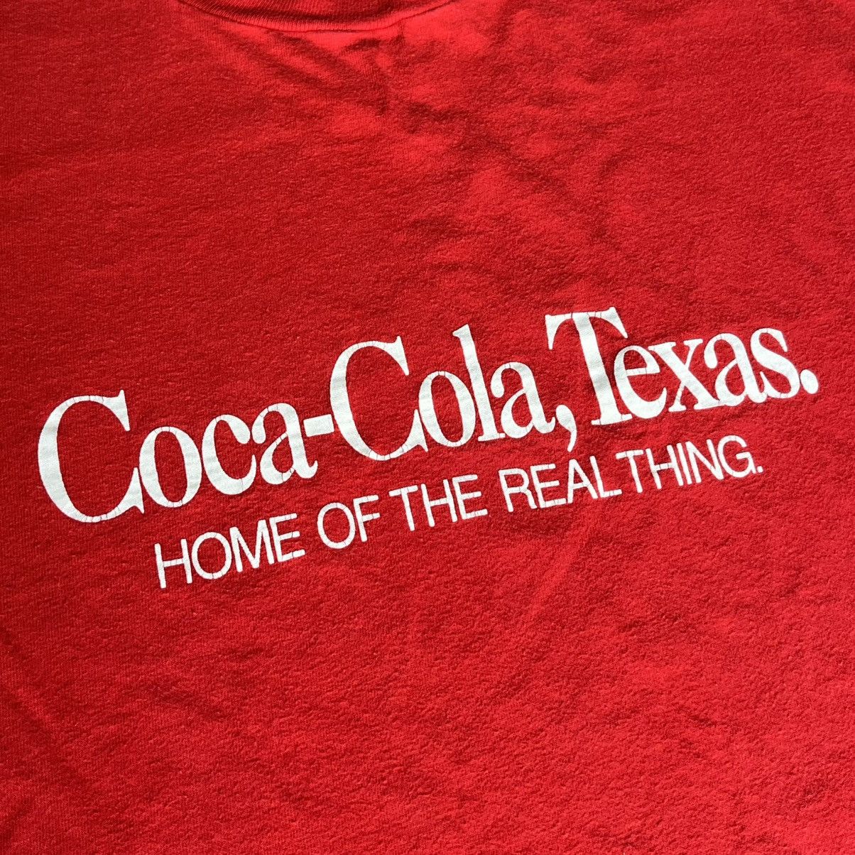 Coca Cola × Vintage Vintage 90s Coca Cola Coke Texas Home of the Real Thing Tee Size US XL / EU 56 / 4 - 3 Thumbnail