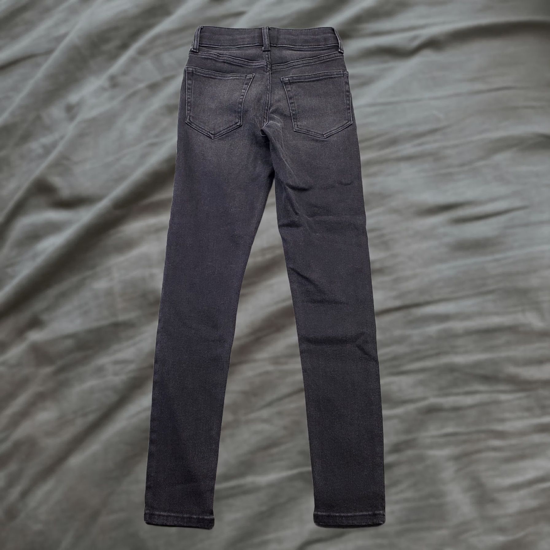 Topshop Topshop Women's Jeans Skinny Black Denim High Waisted 2 Stretch Whiskered Cotton 26.5in Inseam Size 26" / US 2 / IT 38 - 1 Thumbnail