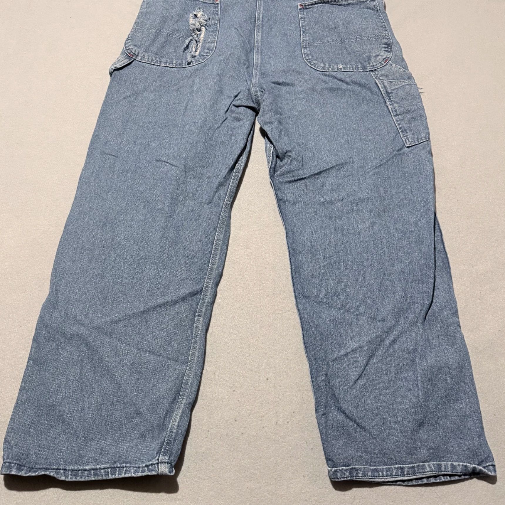 Dickies VINTAGE Dickies Bib Overall Blue Denim Adult 38x30 Workwear Carpenter 90s Dickies Overall Denim Blue Adult 38x30 Womens Size 26" / US 2 / IT 38 - 5 Thumbnail