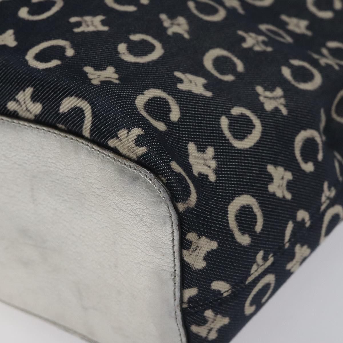 Celine CELINE C Sulky Circle Shoulder Bag Canvas Navy Clear Size ONE SIZE - 10 Thumbnail