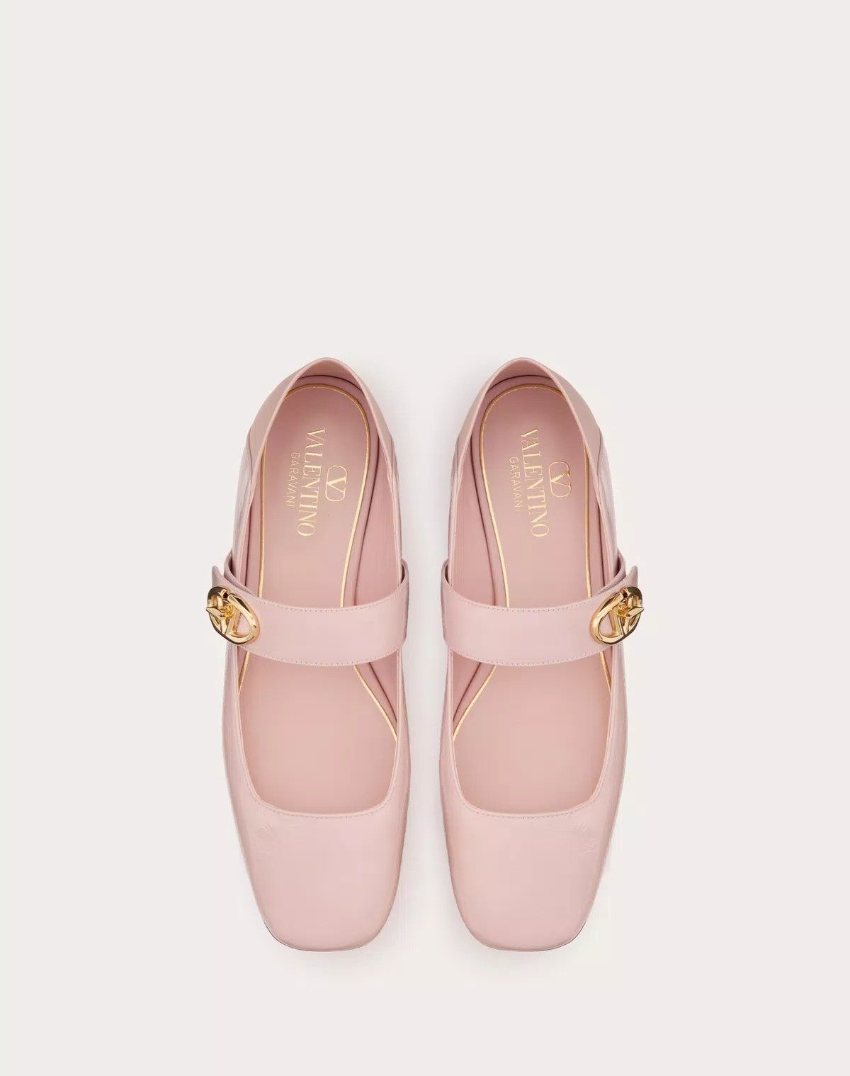 Valentino o1s1wg110625 Mary Jane Locker Ballerina in Pale Pink/Blush Size US 10.5 / IT 40.5 - 4 Thumbnail