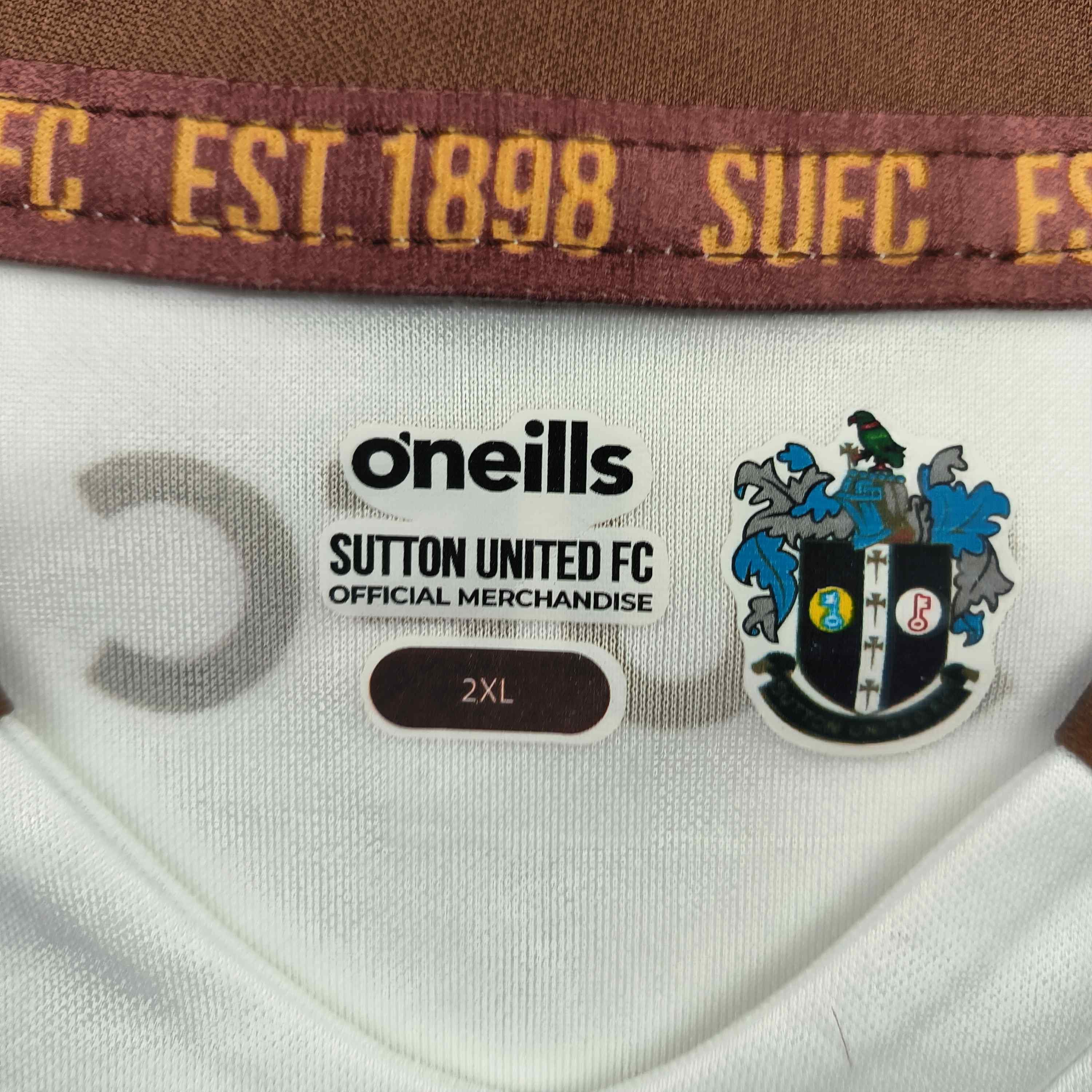 O'Neills Sutton United 23-24 O’Neills third football jersey size XXL Size US XXL / EU 58 / 5 - 5 Thumbnail