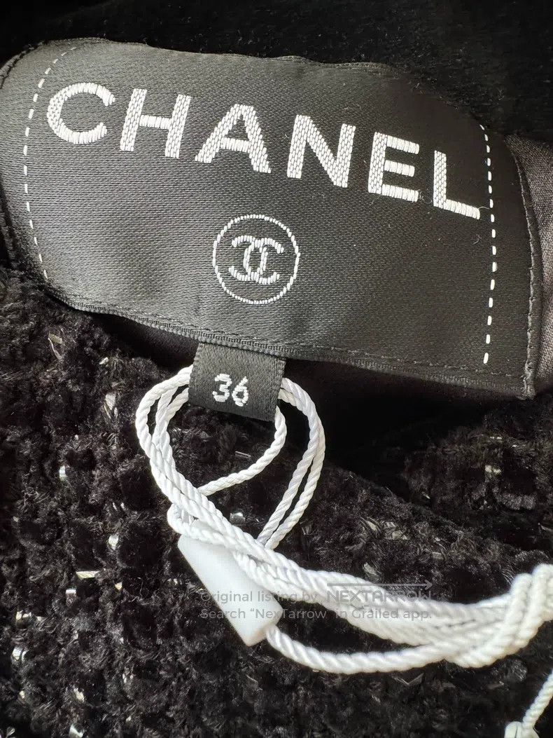 Chanel Chanel Black glitter double-breasted jacket Size XS / US 0-2 / IT 36-38 - 3 Thumbnail