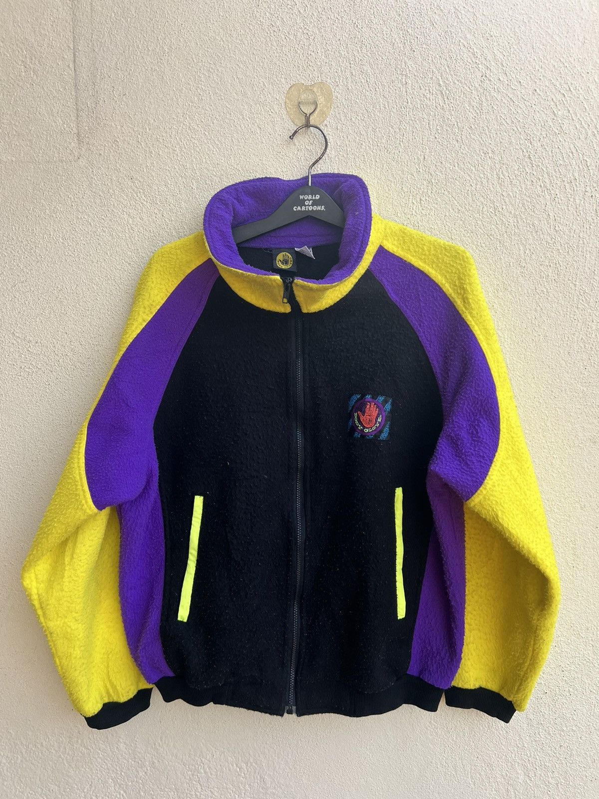 Body Glove × Vintage Vintage 90s Body Glove Colour Block Fleece Sweater Jacket Size US M / EU 48-50 / 2 - 22 Thumbnail