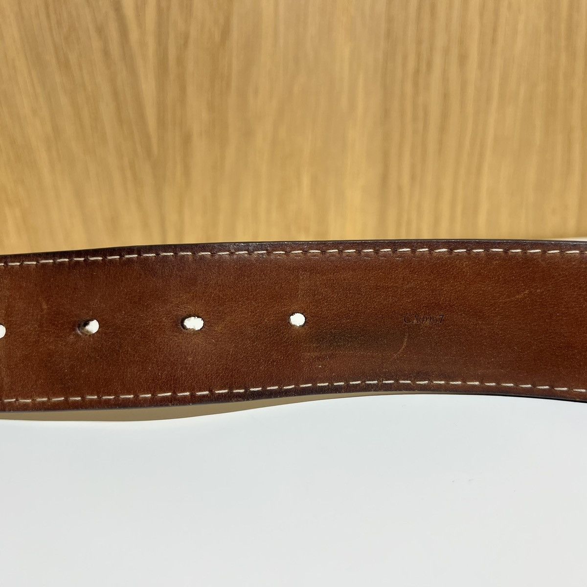 Louis Vuitton 🔹Louis Vuitton Inventeur Metal Buckle Leather Belt Size 36 - 4 Thumbnail