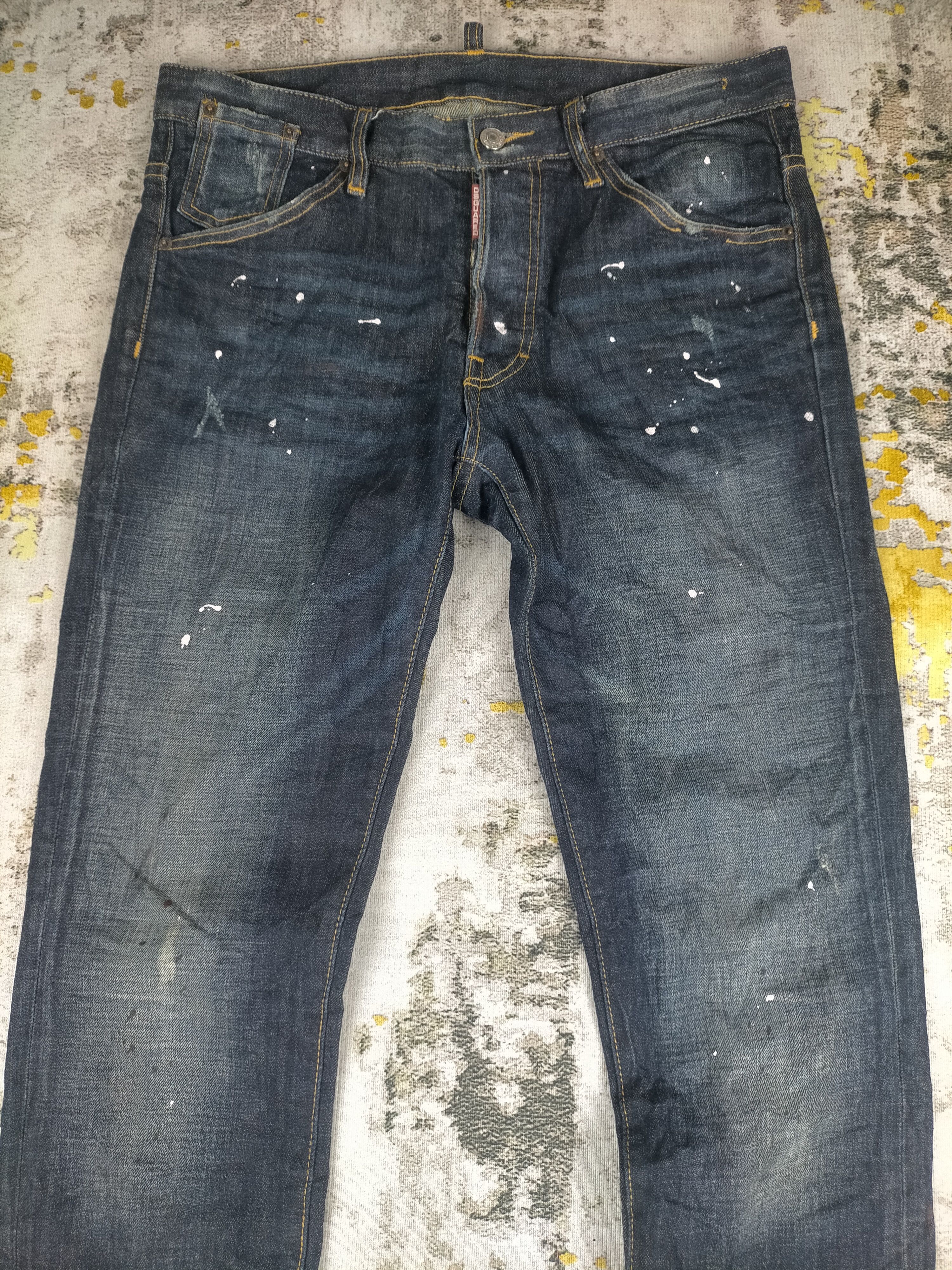 Dsquared2 🔥 Like New Dsquared2 Splatter Distressed Jeans Size US 33 - 4 Thumbnail