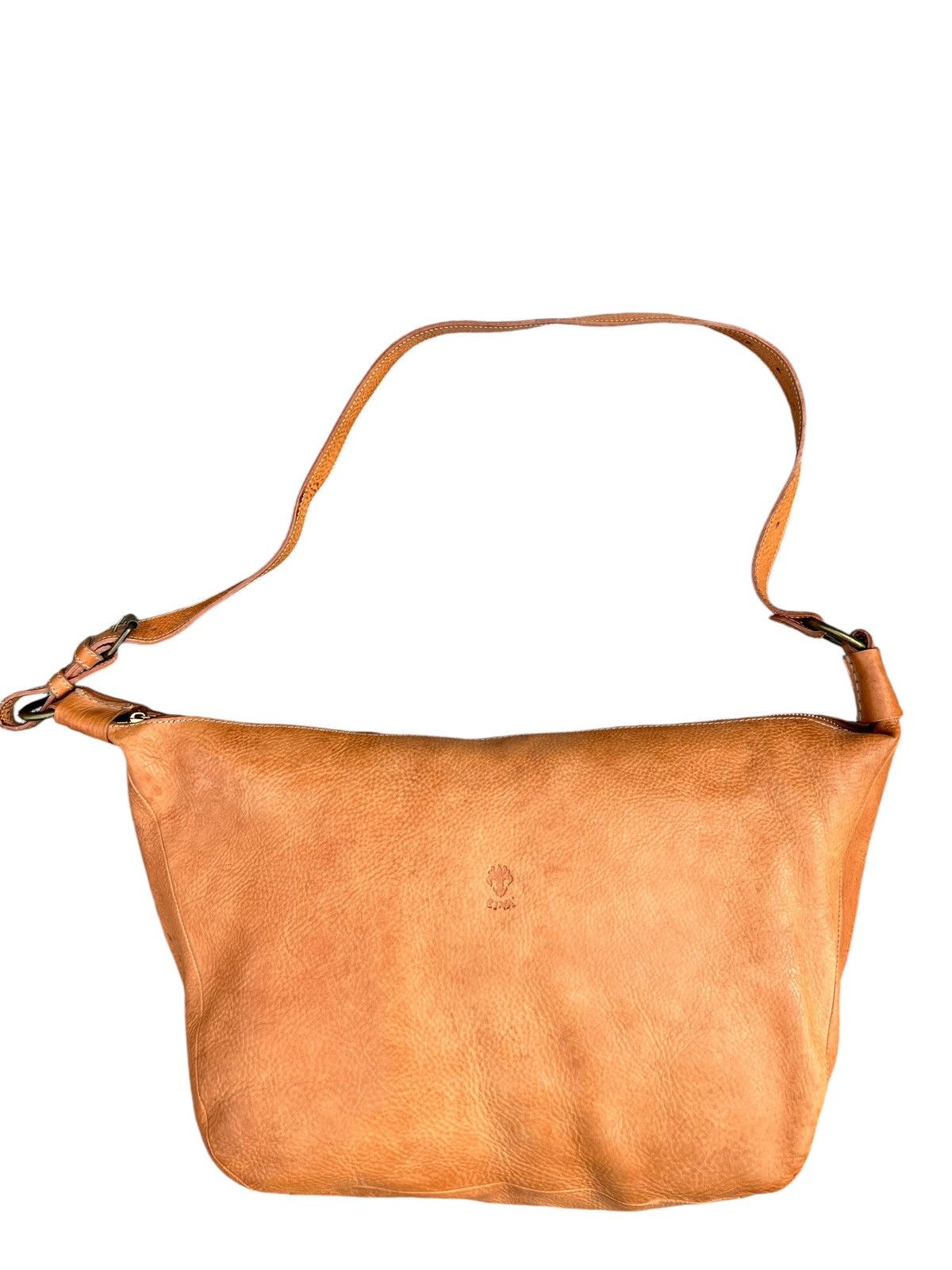 Japanese Brand × Leather CI-VA Japan Faded Patina Leather Bag Banana Size ONE SIZE - 8 Thumbnail