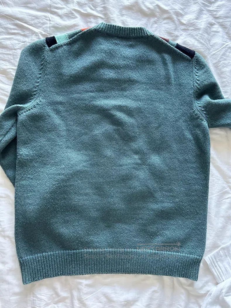 Hermes Hermes Men's Sweater, Cashmere with Leather Weaving Decora Size US L / EU 52-54 / 3 - 3 Thumbnail