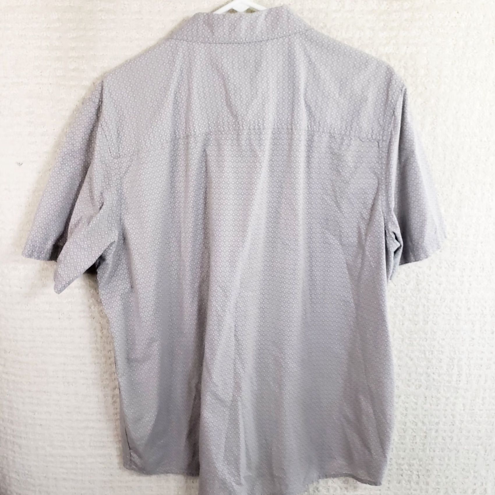 Vintage Cariloha Shirt Mens XL Gray Geometric Button Bamboo Cotton Blend Short Sleeve Size US XL / EU 56 / 4 - 7 Thumbnail