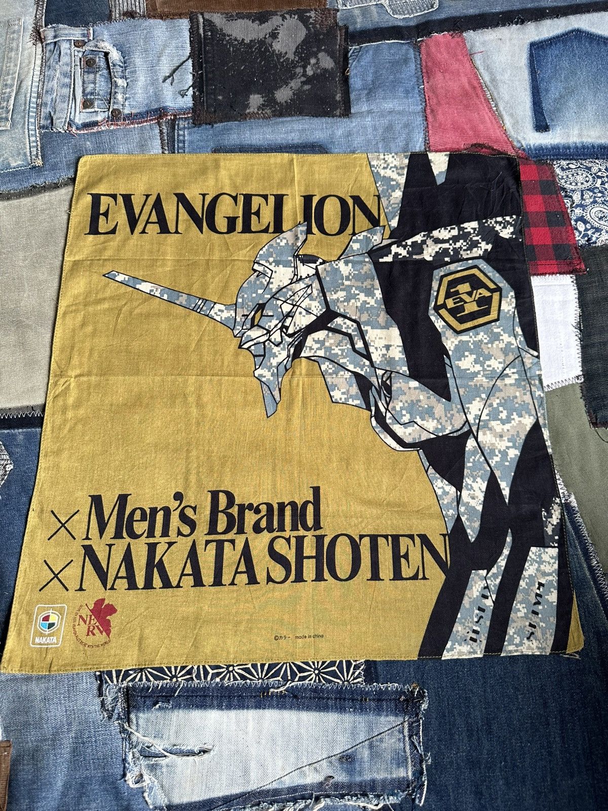 Vintage Evangelion Handkerchief/ Neckerchief/ Bandana Size ONE SIZE - 2 Thumbnail