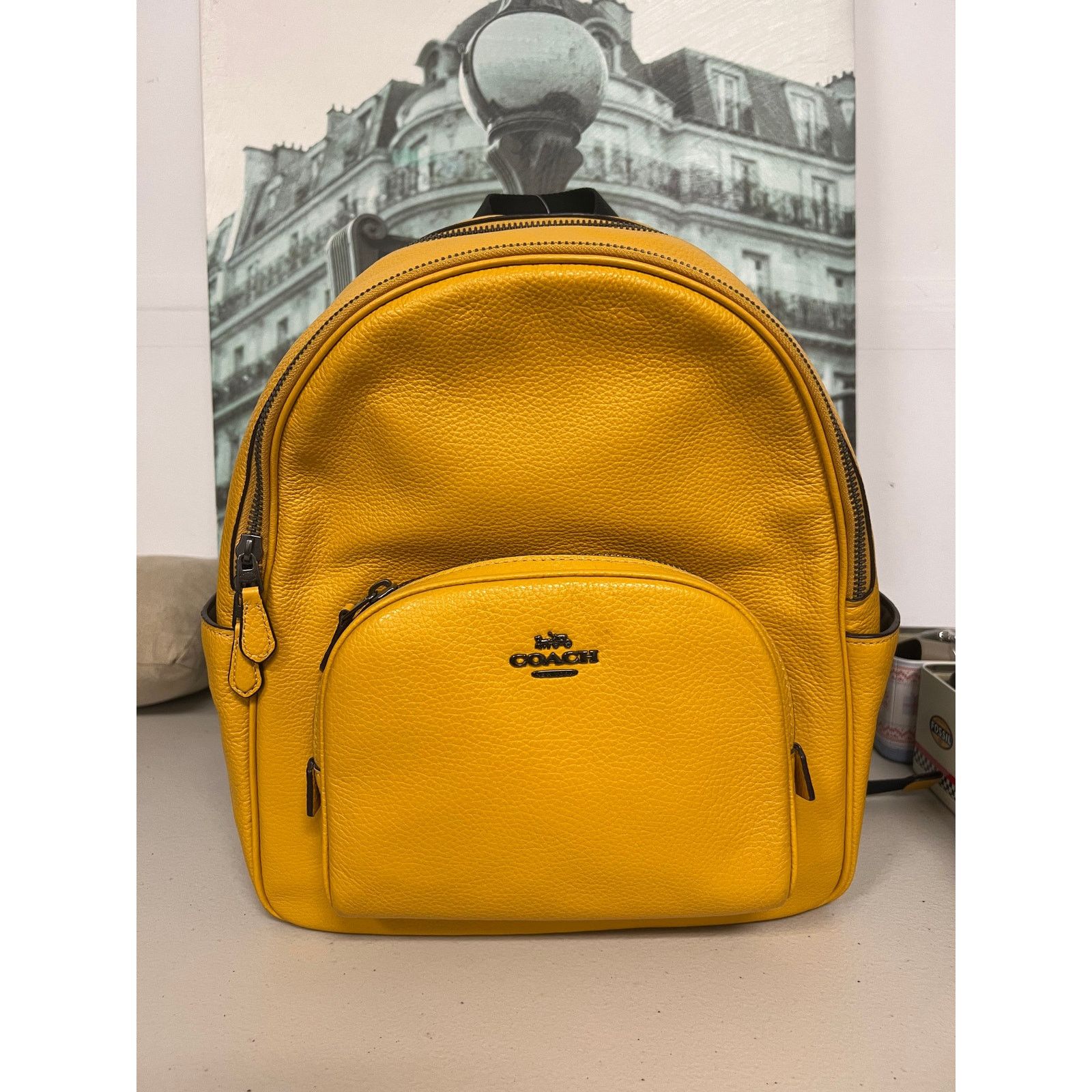 Coach Coach 5666 Court Backpack IN Ochre Size ONE SIZE - 1 Thumbnail