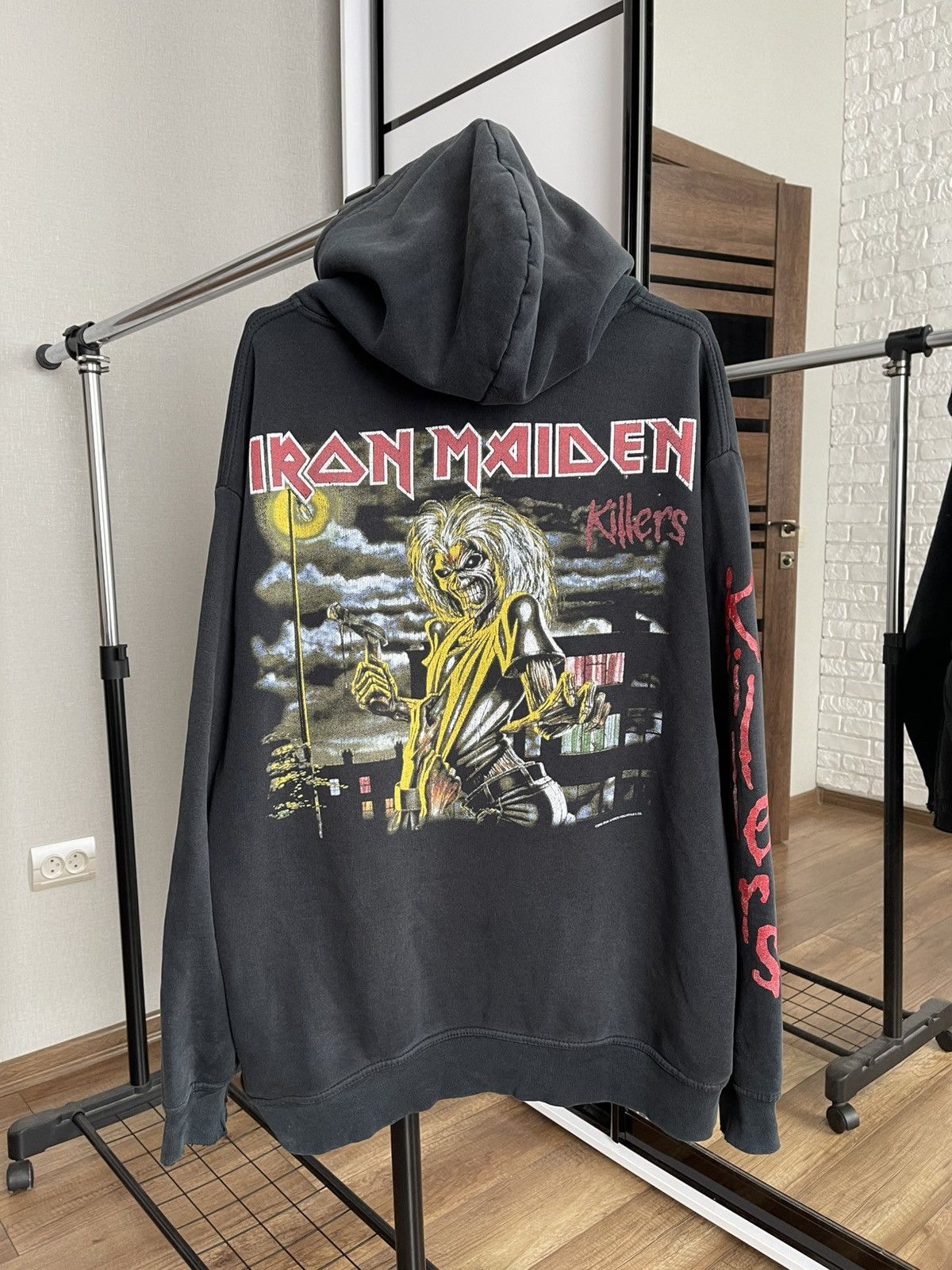 Iron Maiden Iron Maiden Killers Vintage Hoodie 90s Size US XL / EU 56 / 4 - 1 Thumbnail