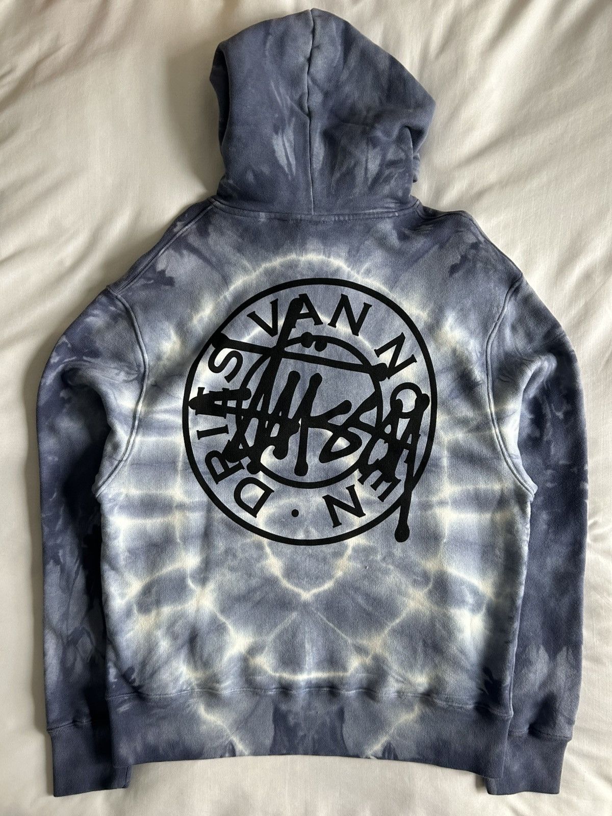 Dries Van Noten × Stussy Stussy Dries Van Noten Sweatshirt Tie Dye Logo Hoodie Size US M / EU 48-50 / 2 - 1 Thumbnail