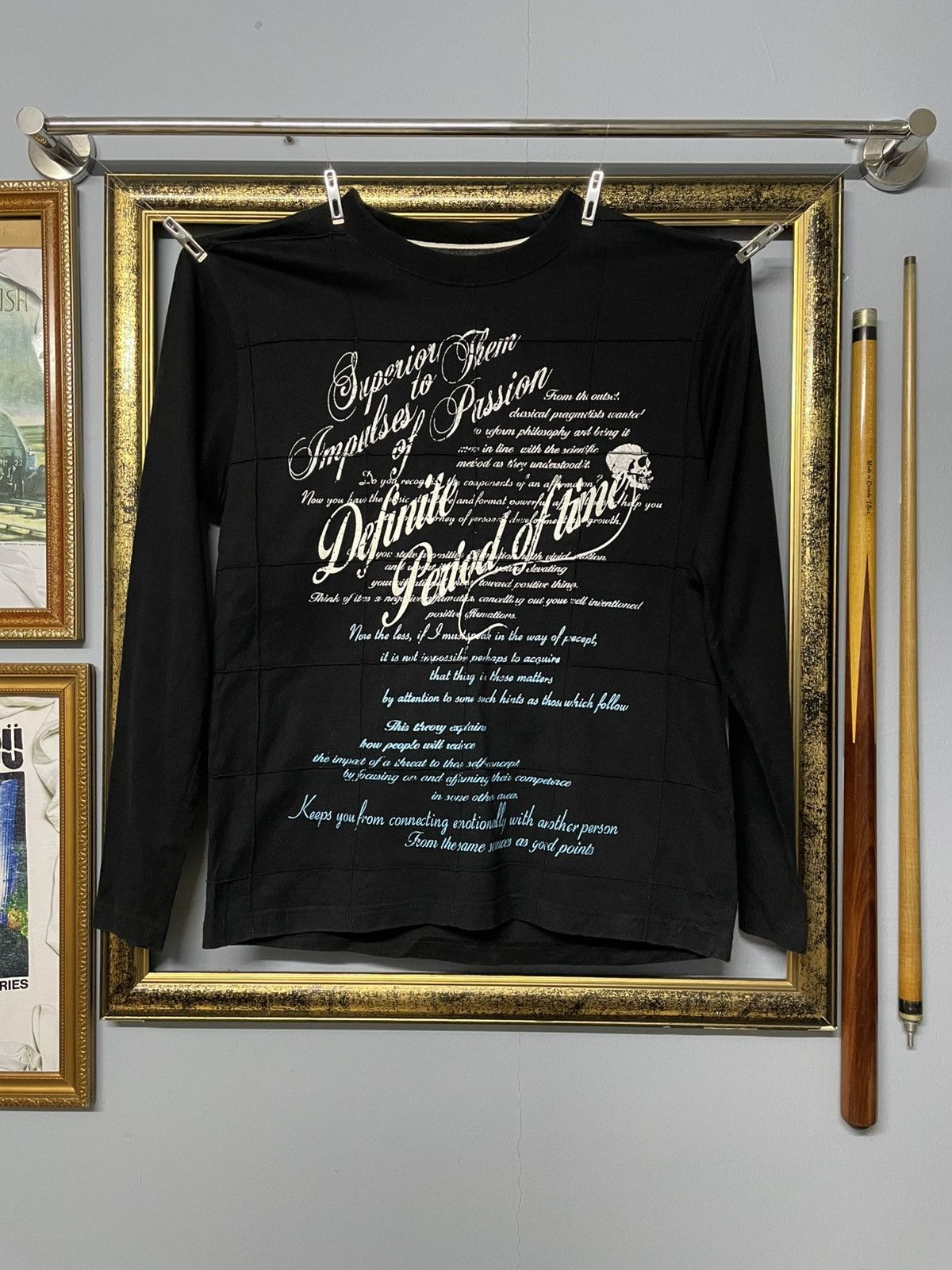 KMRii Vintage 1990s Japan Designer Elements Punk Passion Skull Tee Size US S / EU 44-46 / 1 - 1 Thumbnail